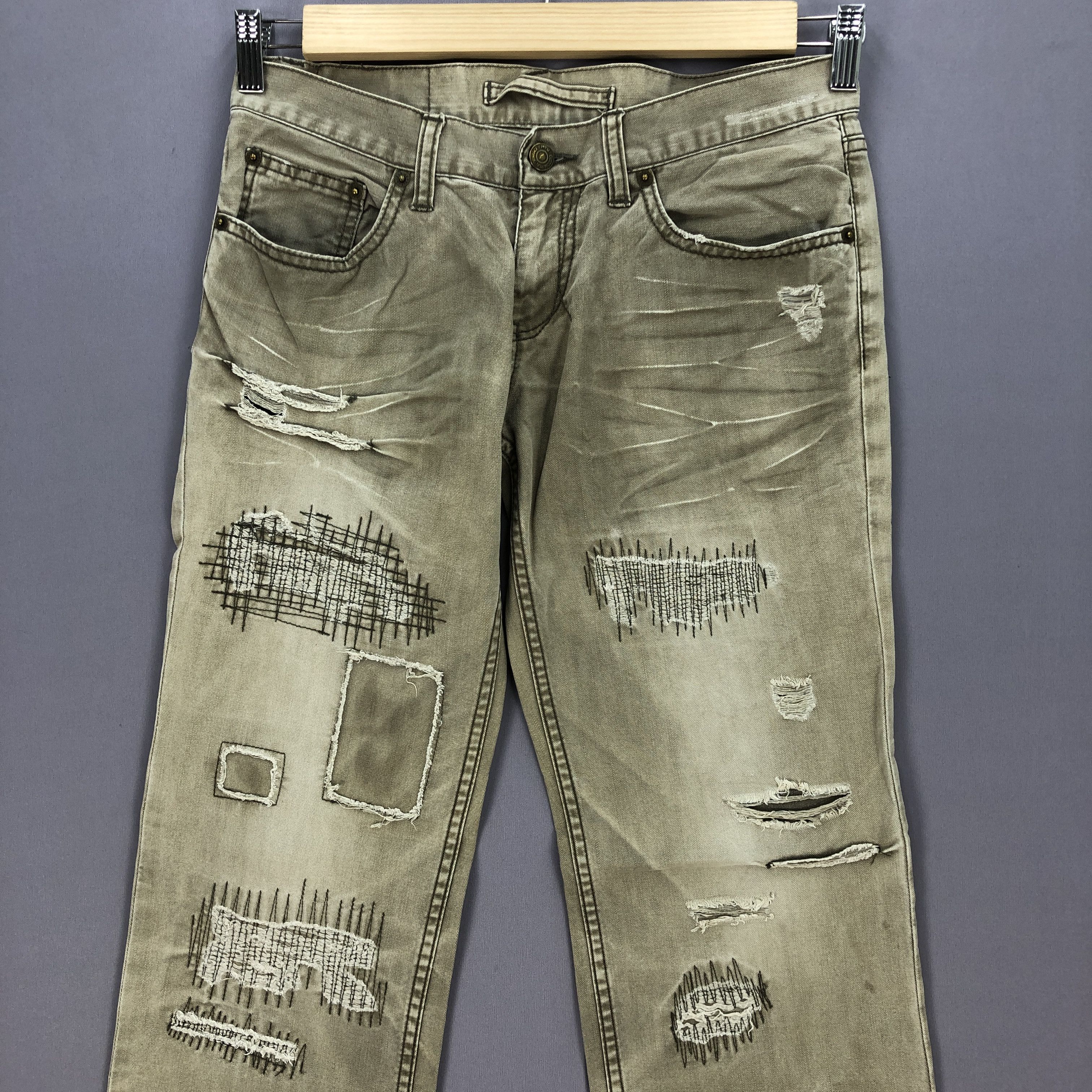 If Six Was Nine Vintage PPFM Distressed Jeans Japanese Denim Pants Size US 30 / EU 46 - 3 Thumbnail