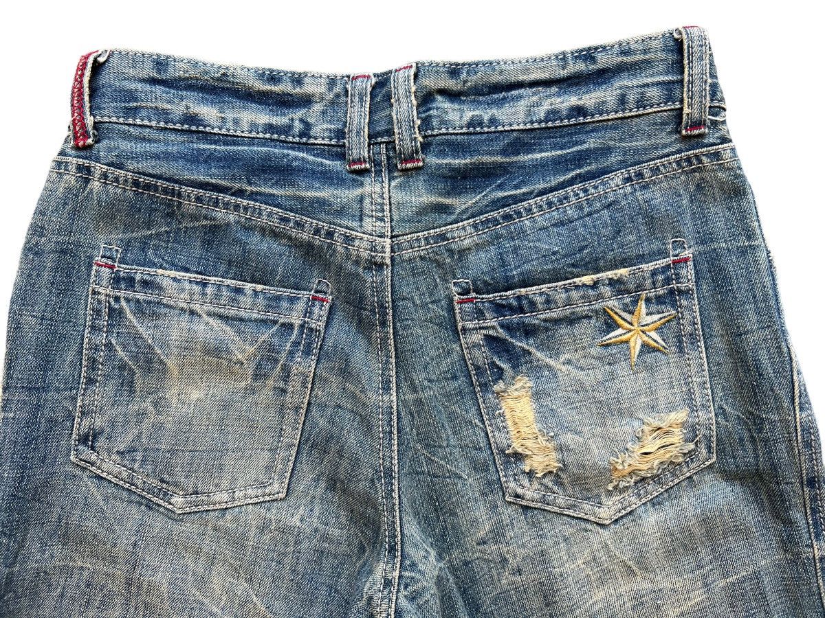 Beauty Beast × Japanese Brand Vintage Distressed Denim Ripped Rusty Skinny Jeans 30 Size 30" / US 8 / IT 44 - 9 Thumbnail