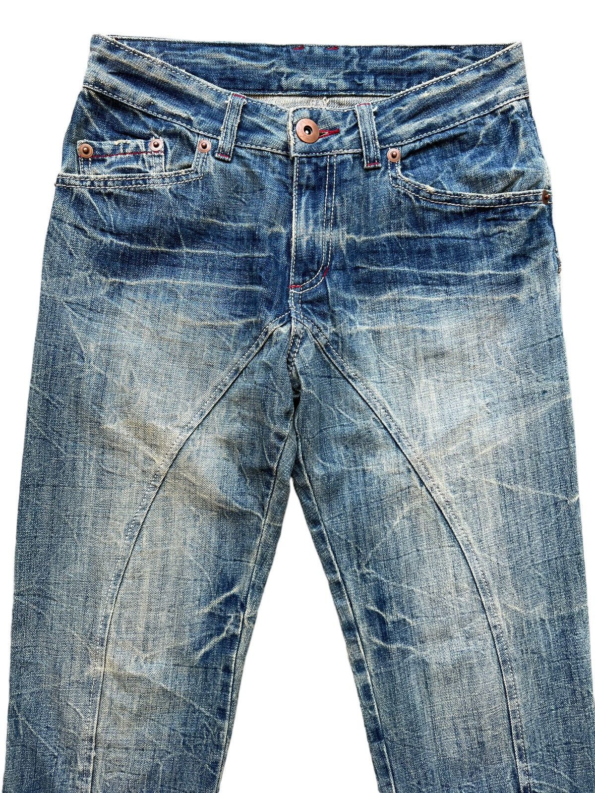 Beauty Beast × Japanese Brand Vintage Distressed Denim Ripped Rusty Skinny Jeans 30 Size 30" / US 8 / IT 44 - 4 Thumbnail