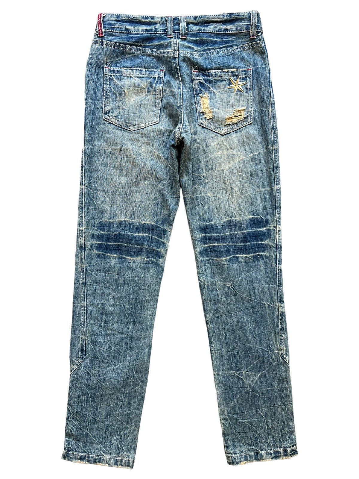 Beauty Beast × Japanese Brand Vintage Distressed Denim Ripped Rusty Skinny Jeans 30 Size 30" / US 8 / IT 44 - 3 Thumbnail