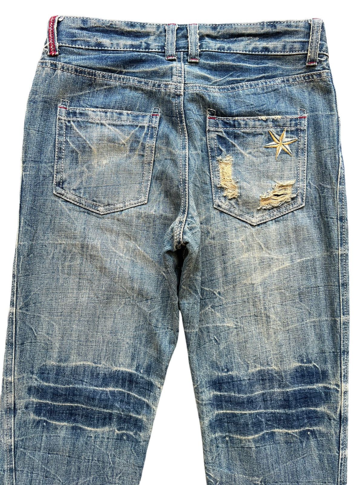 Beauty Beast × Japanese Brand Vintage Distressed Denim Ripped Rusty Skinny Jeans 30 Size 30" / US 8 / IT 44 - 6 Thumbnail