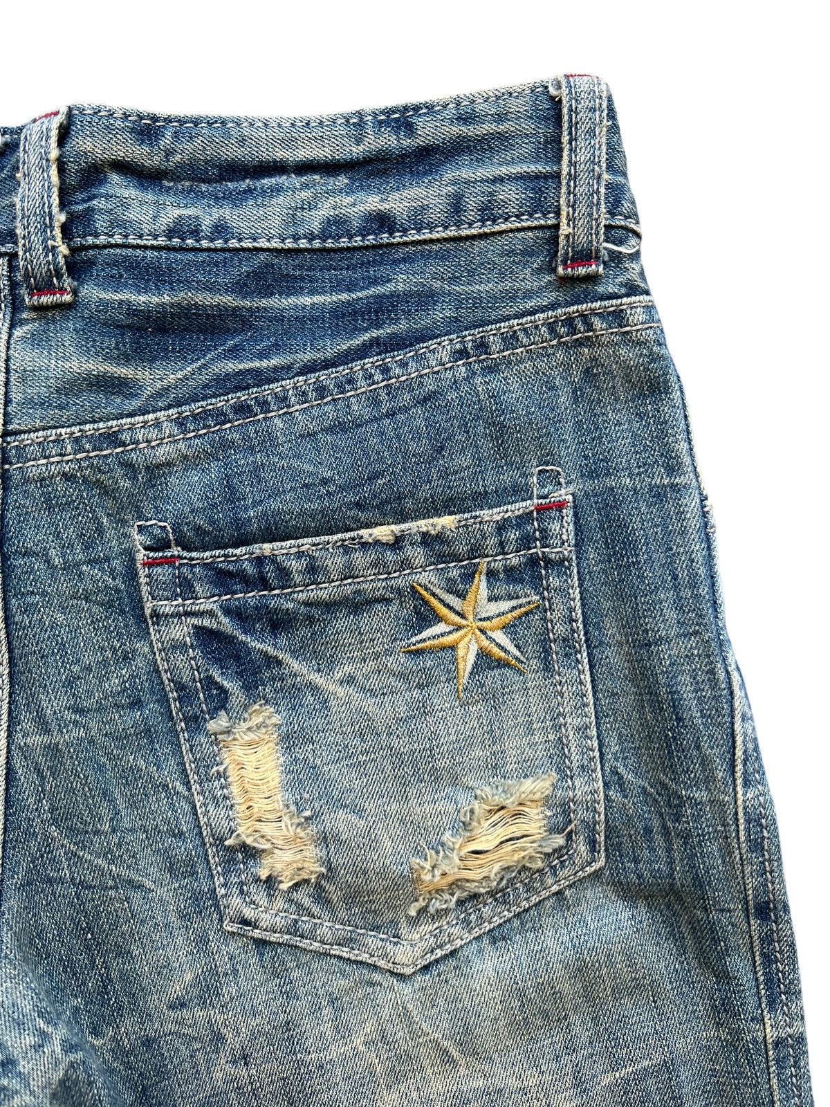 Beauty Beast × Japanese Brand Vintage Distressed Denim Ripped Rusty Skinny Jeans 30 Size 30" / US 8 / IT 44 - 10 Thumbnail