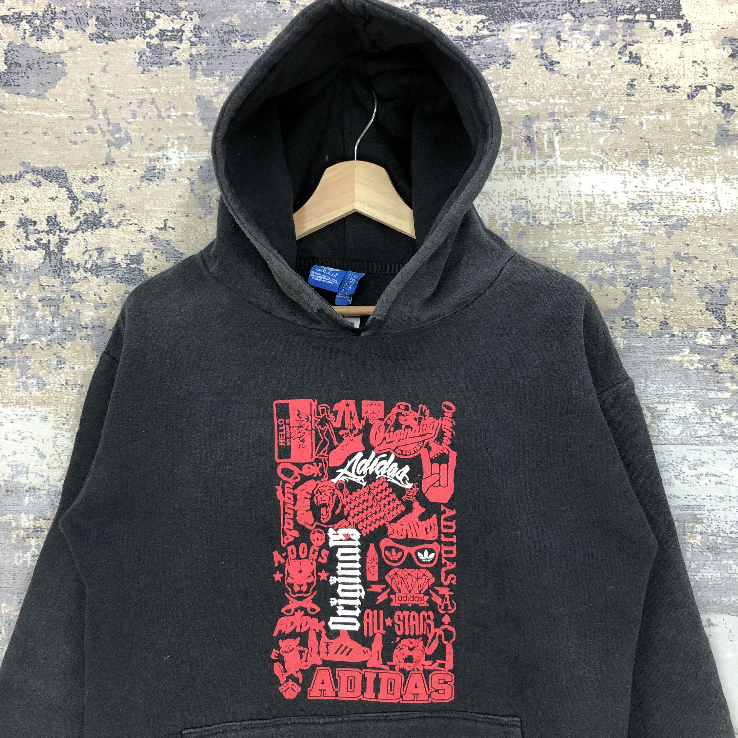 Japanese Brand × Vintage Vintage Adidas Hoodie Sweater Sweatshirt Jumper | AC21405. Size S / US 4 / IT 40 - 4 Thumbnail