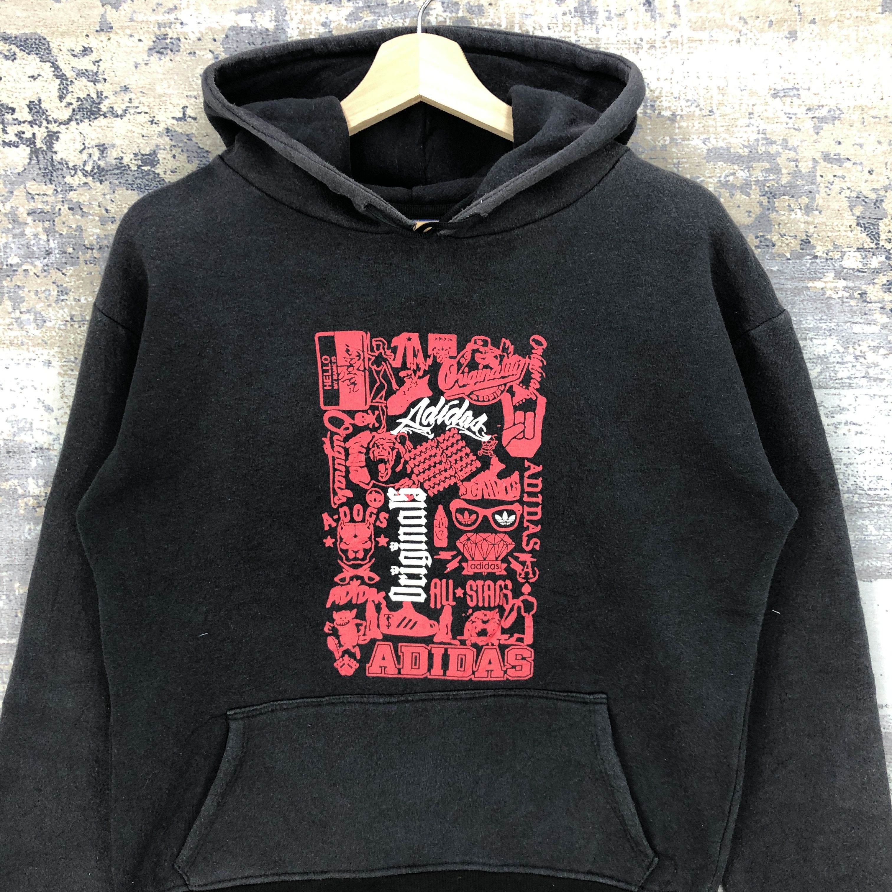 Japanese Brand × Vintage Vintage Adidas Hoodie Sweater Sweatshirt Jumper | AC21405. Size S / US 4 / IT 40 - 3 Thumbnail