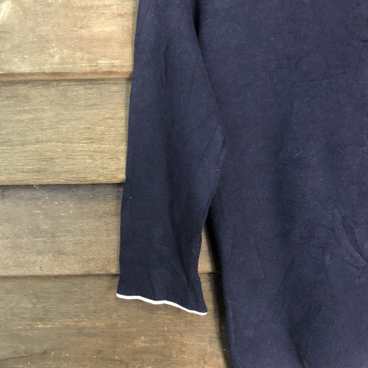 J. Press J Press Dark Blue Patterned Cardigans #7232 Size S / US 4 / IT 40 - 11 Thumbnail