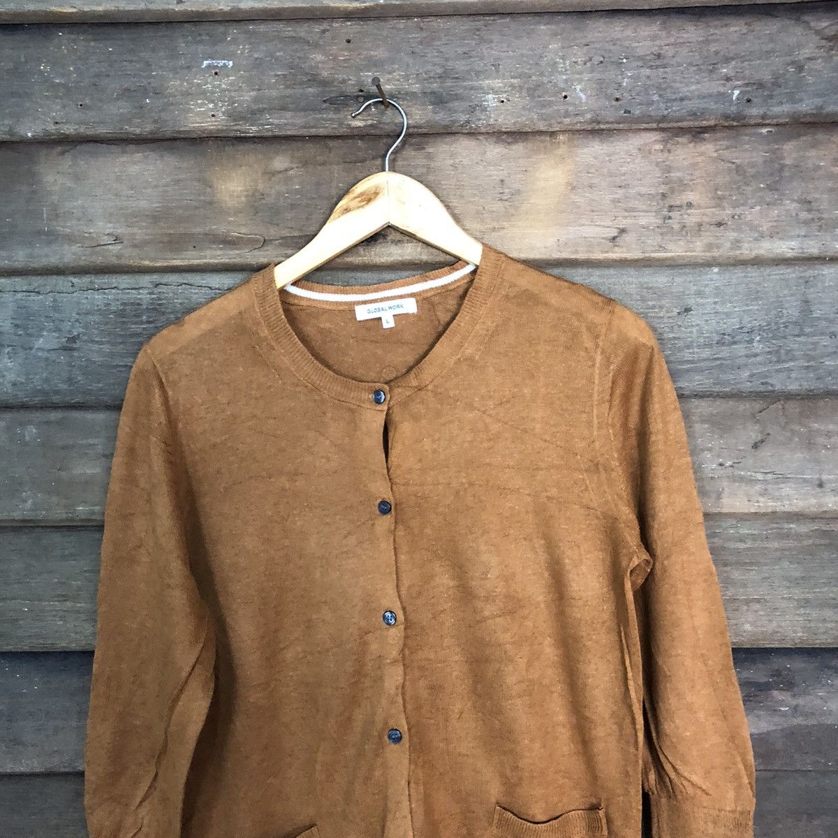 Global Work Global Work Brown Patterned Cardigans #7230 Size M / US 6-8 / IT 42-44 - 2 Thumbnail