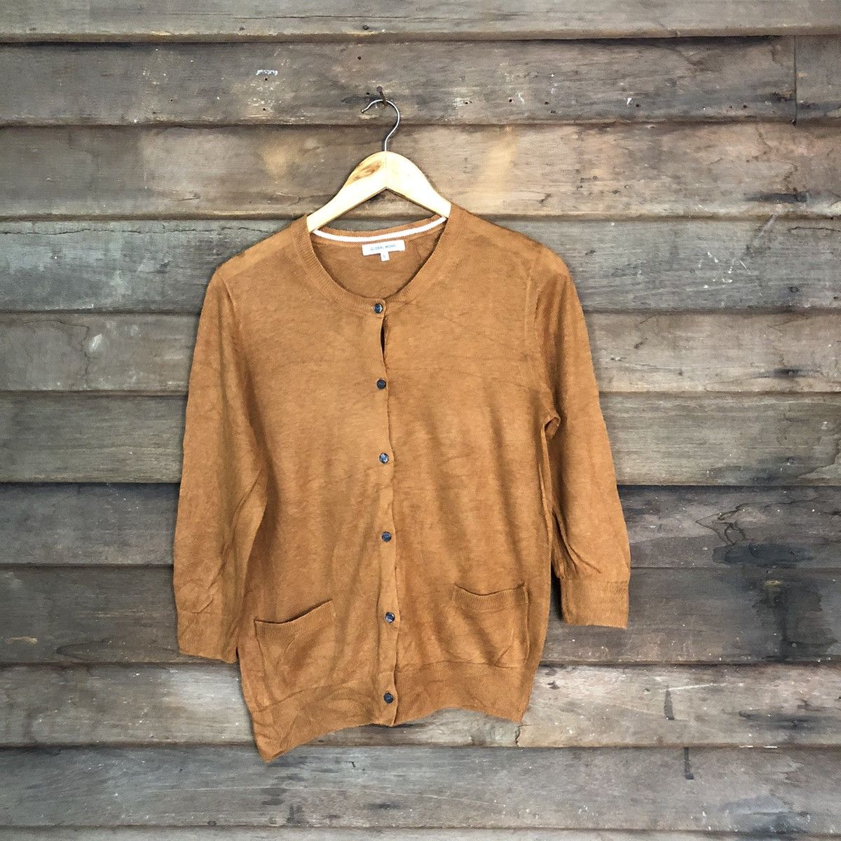 Global Work Global Work Brown Patterned Cardigans #7230 Size M / US 6-8 / IT 42-44 - 1 Thumbnail