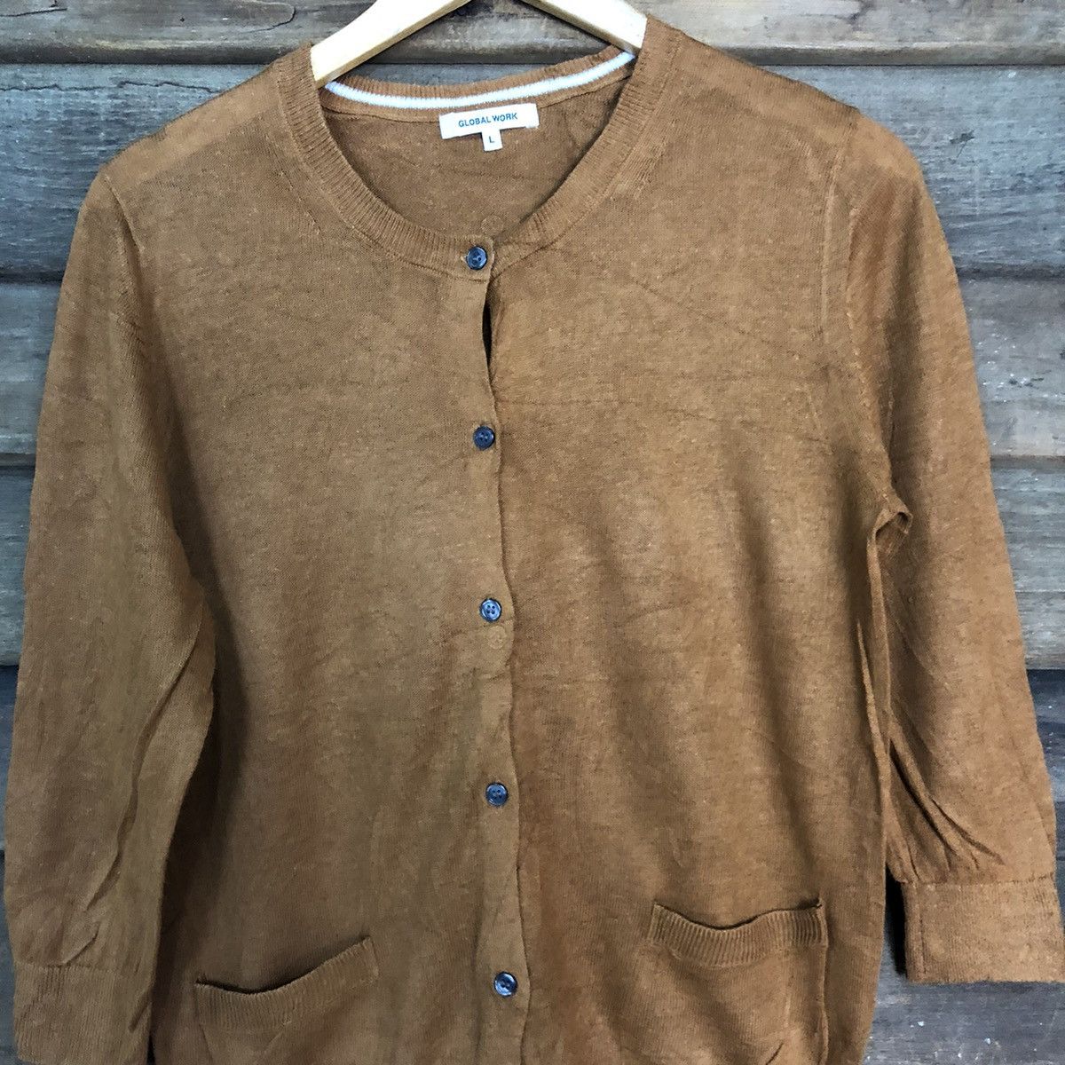 Global Work Global Work Brown Patterned Cardigans #7230 Size M / US 6-8 / IT 42-44 - 5 Thumbnail
