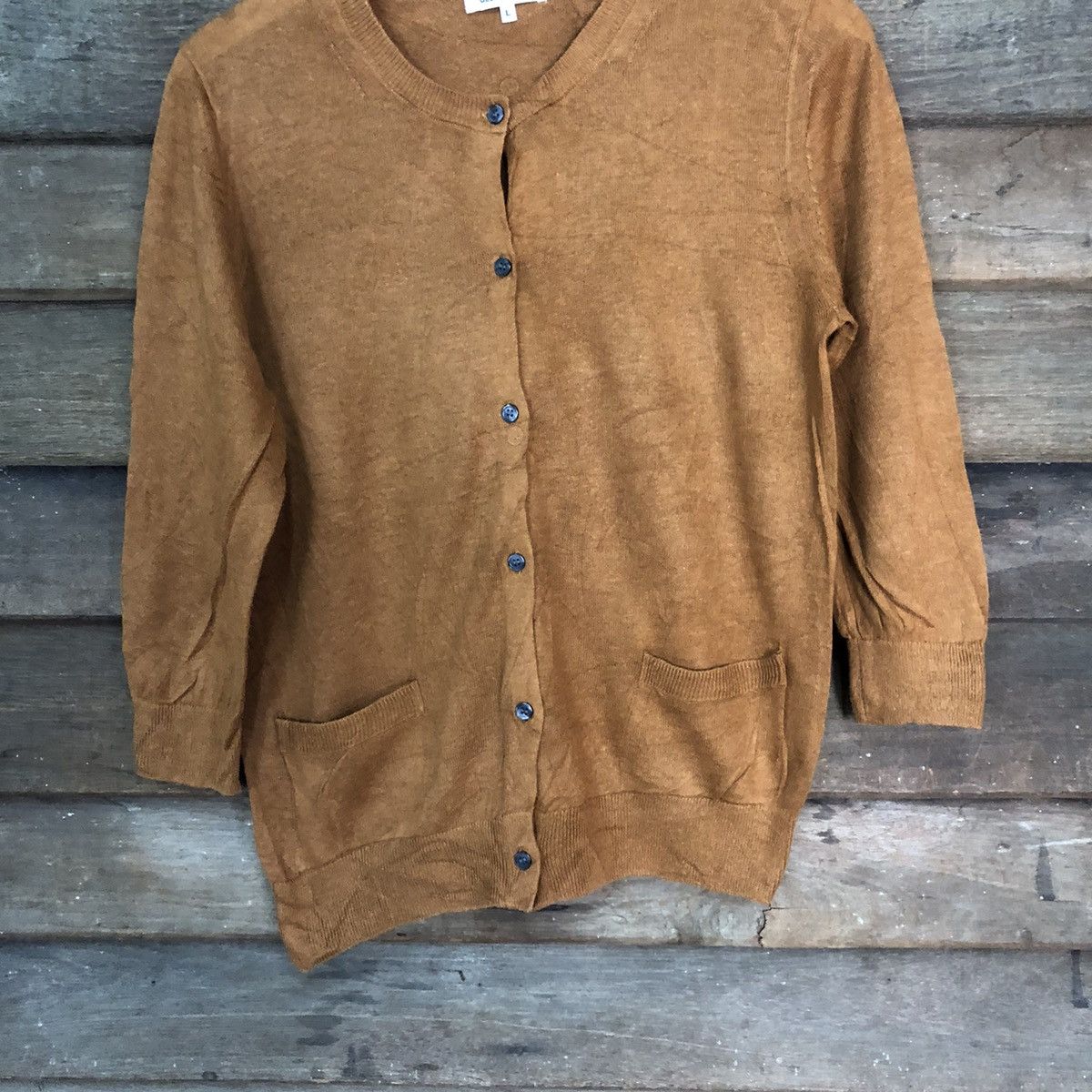 Global Work Global Work Brown Patterned Cardigans #7230 Size M / US 6-8 / IT 42-44 - 3 Thumbnail