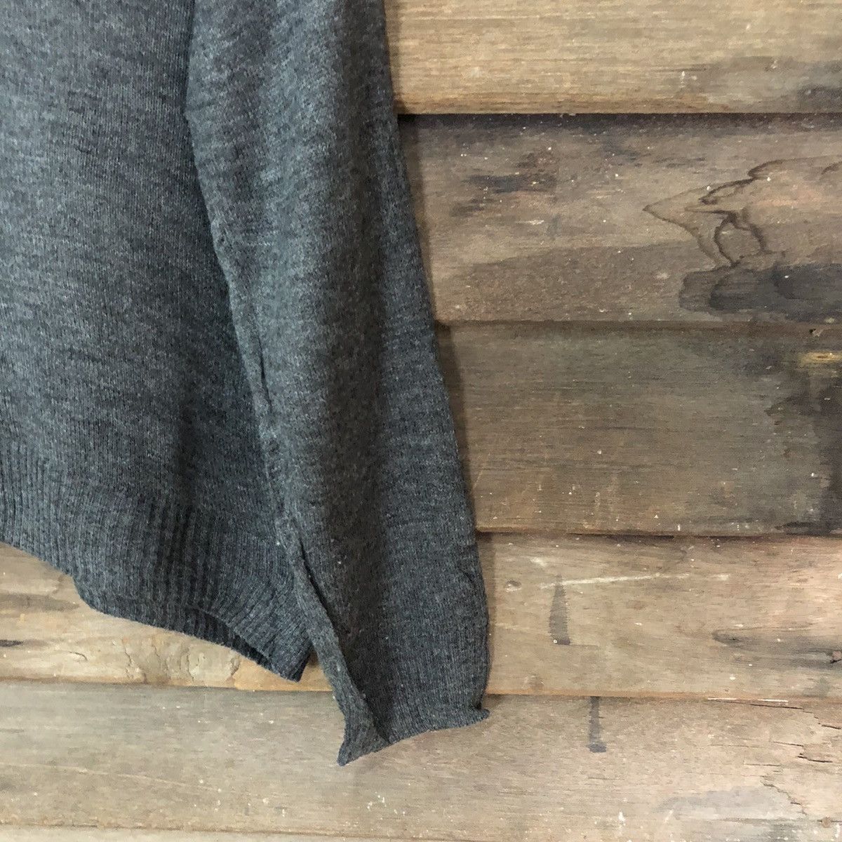 Japanese Brand Maca Grey Patterned Cardigans vintage japan #7227 Size L / US 10 / IT 46 - 13 Thumbnail