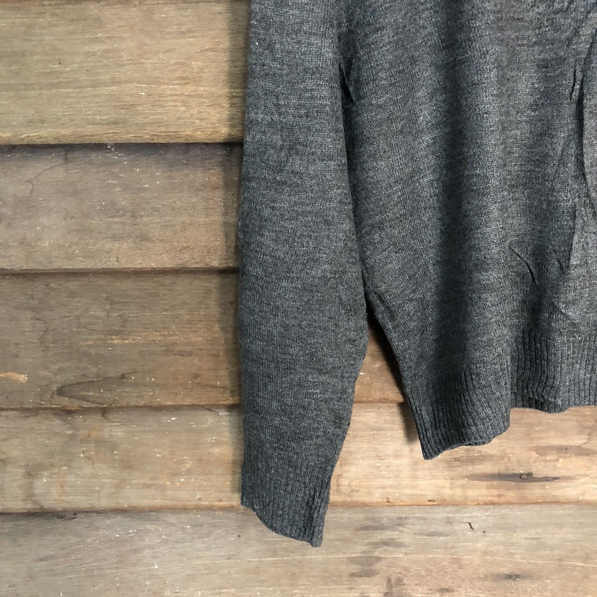 Japanese Brand Maca Grey Patterned Cardigans vintage japan #7227 Size L / US 10 / IT 46 - 12 Thumbnail