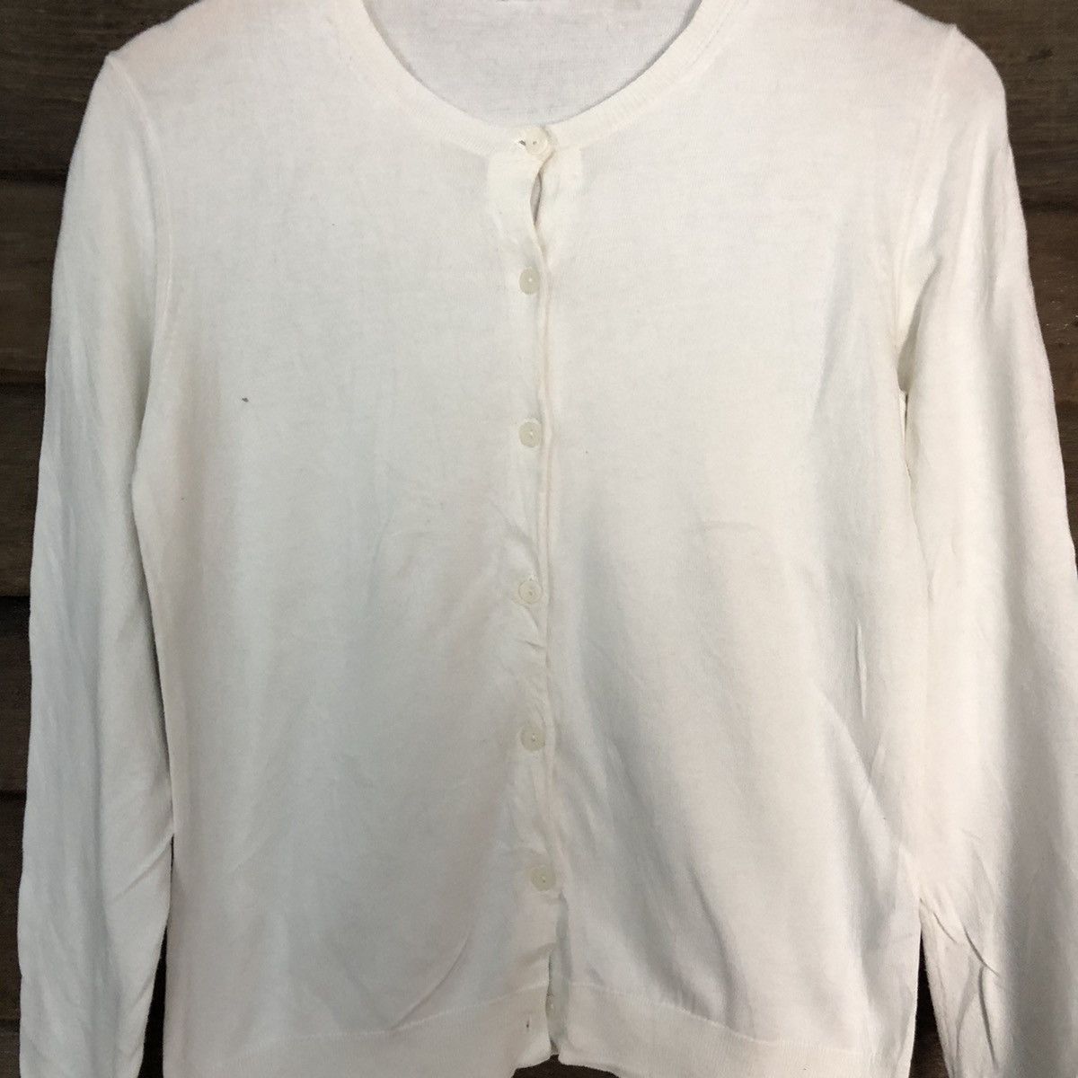 Uniqlo Uniqlo White Patterned Cardigans knitwear vintage #7226 Size M / US 6-8 / IT 42-44 - 5 Thumbnail