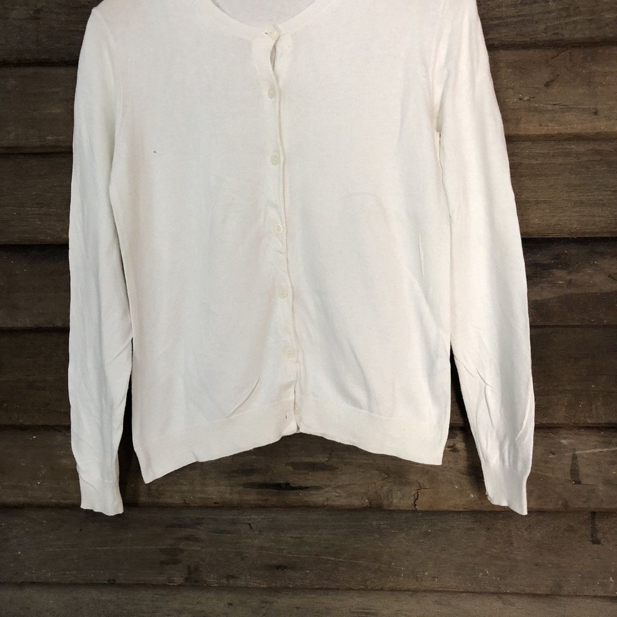 Uniqlo Uniqlo White Patterned Cardigans knitwear vintage #7226 Size M / US 6-8 / IT 42-44 - 3 Thumbnail