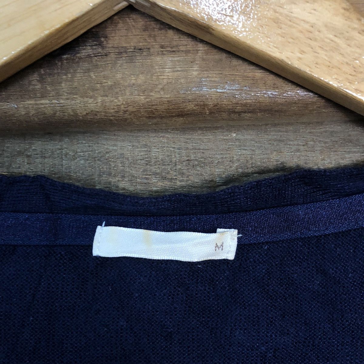 GU GU Dark Blue Cardigan knitwear vintage japan #7225 Size M / US 6-8 / IT 42-44 - 7 Thumbnail