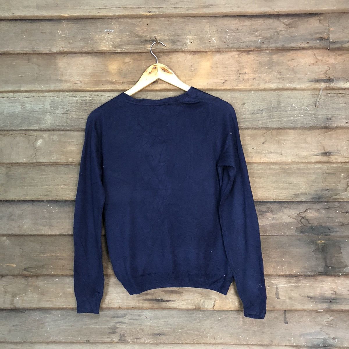 GU GU Dark Blue Cardigan knitwear vintage japan #7225 Size M / US 6-8 / IT 42-44 - 10 Thumbnail