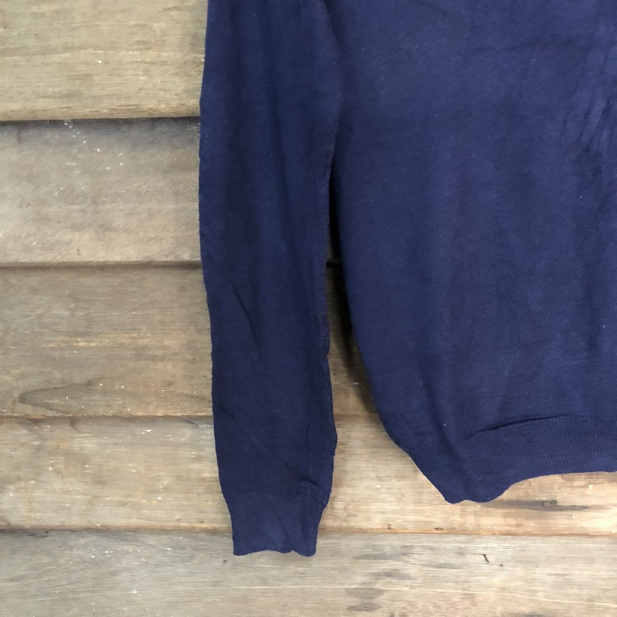 GU GU Dark Blue Cardigan knitwear vintage japan #7225 Size M / US 6-8 / IT 42-44 - 11 Thumbnail