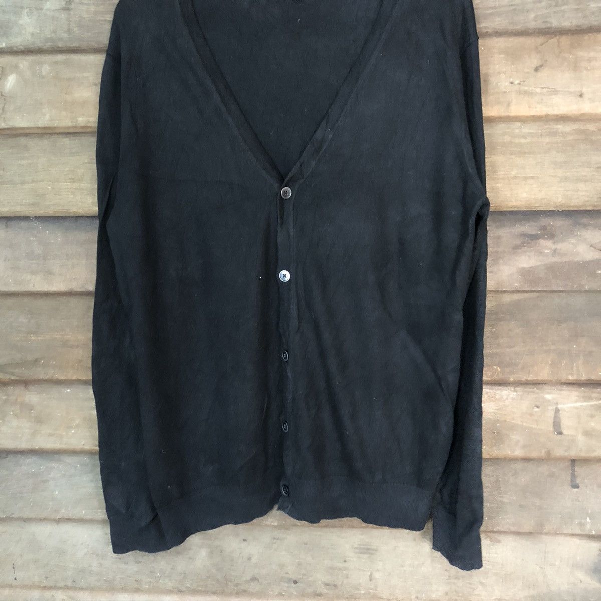 Uniqlo Uniqlo Black Cardigan knitwear japan vintage #7223 Size XL / US 12-14 / IT 48-50 - 3 Thumbnail