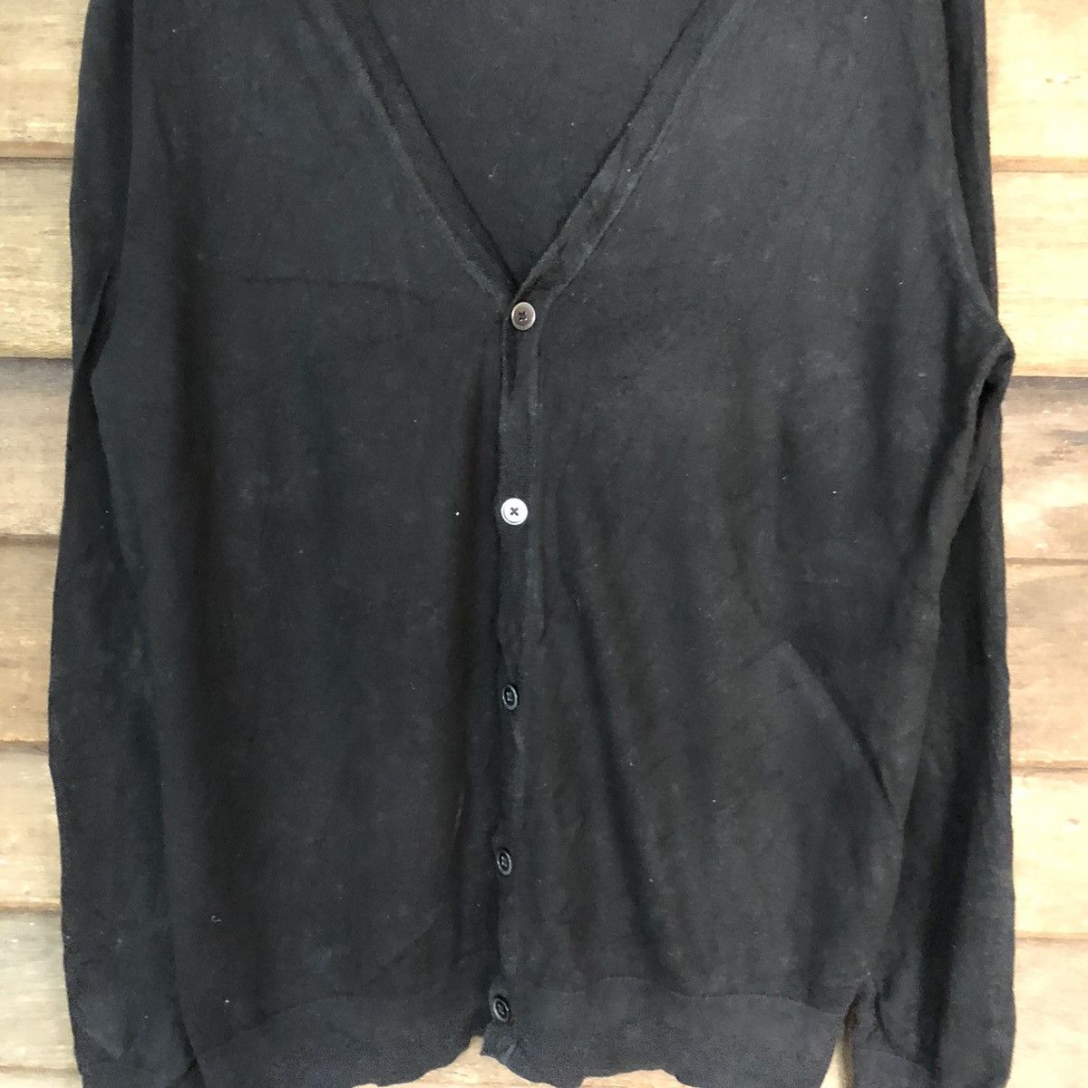 Uniqlo Uniqlo Black Cardigan knitwear japan vintage #7223 Size XL / US 12-14 / IT 48-50 - 4 Thumbnail