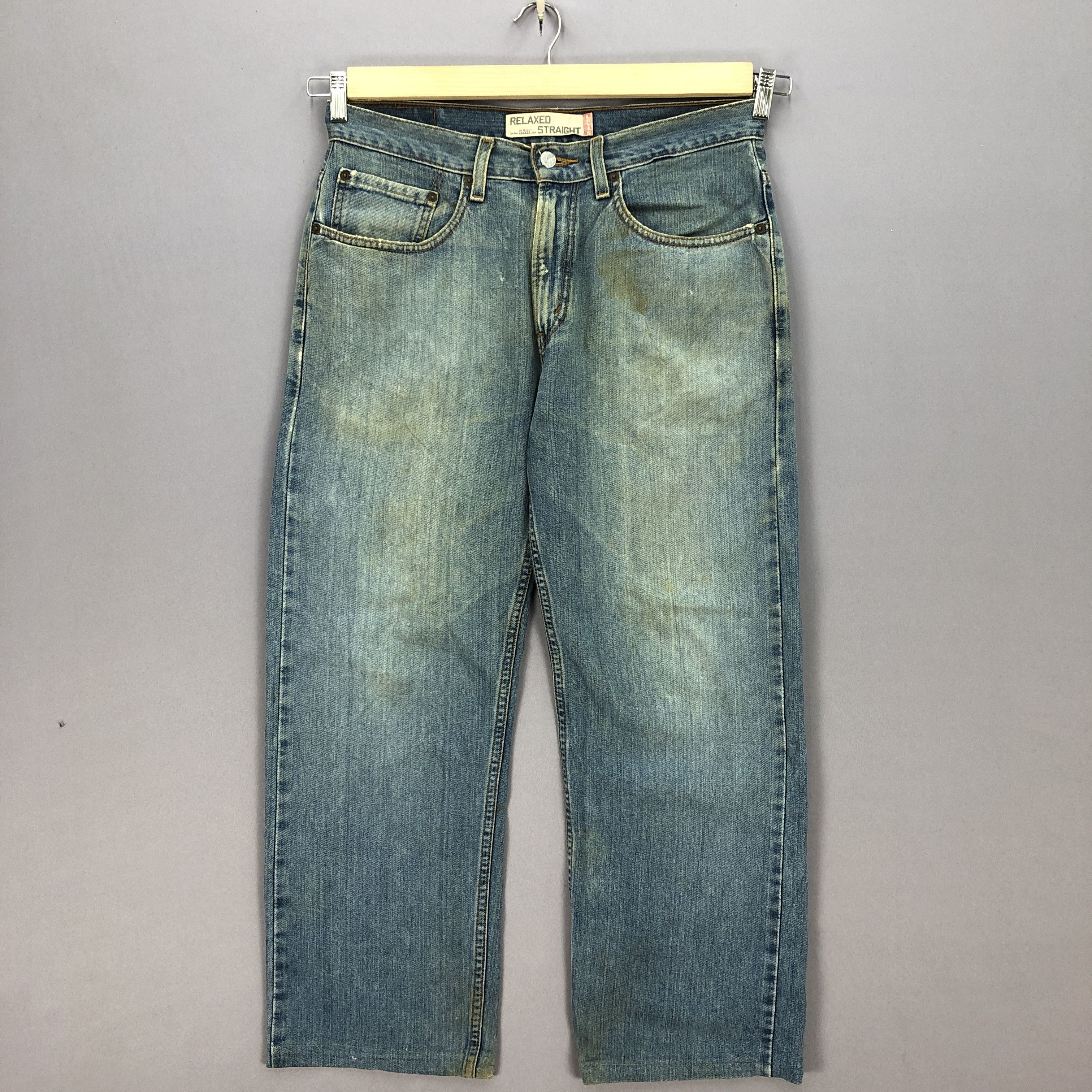 Vintage Vintage Levi's Dirty Jeans Levis Faded Blue Wash Denim | Grailed