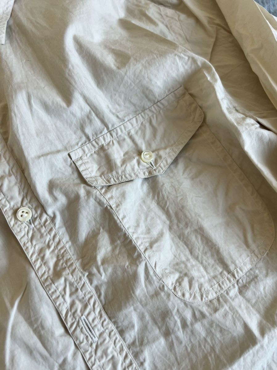 Eidos Napoli Silky Cotton Ecru Utility Work Shirt Size US L / EU 52-54 / 3 - 7 Thumbnail