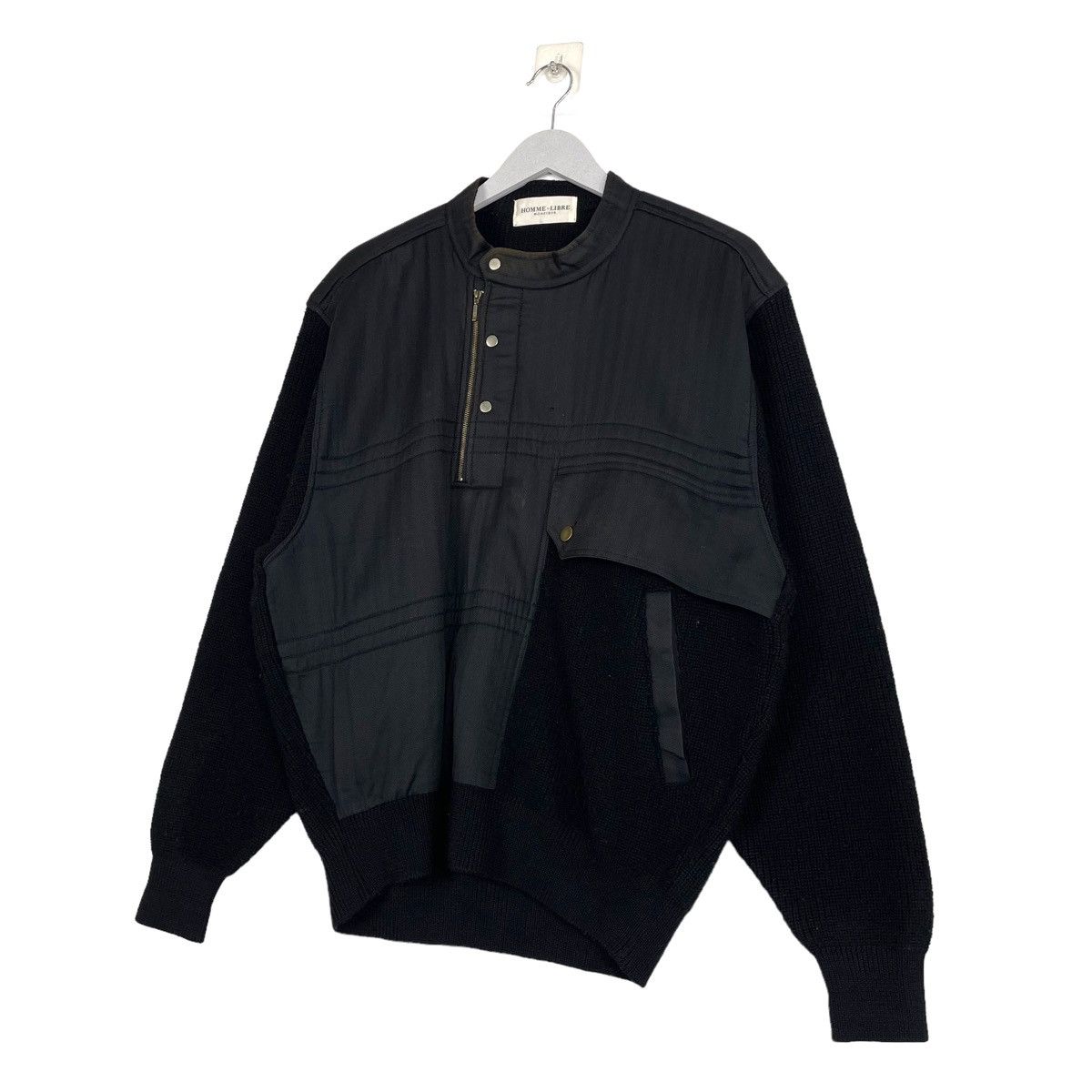 Japanese Brand × Selected Homme × Vintage 💥HOMME LIBRE KNIT SLEEVE ISSEY MIYAKE INSPIRED JUMPER Size US M / EU 48-50 / 2 - 2 Thumbnail