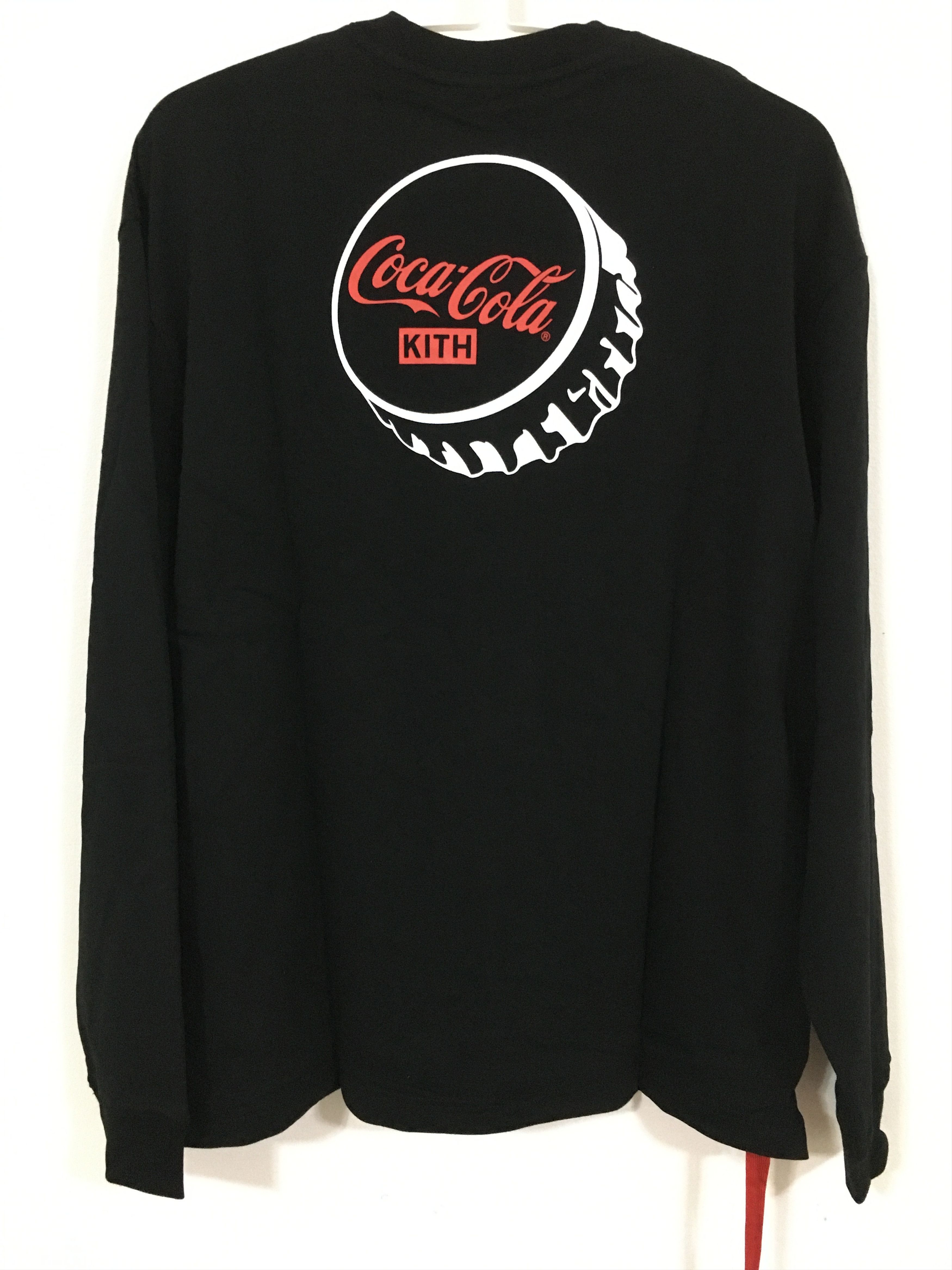 image of Coca Cola x Kith Coca-Cola F&f Exclusive L/s Tee in Black, Men's (Size Small)