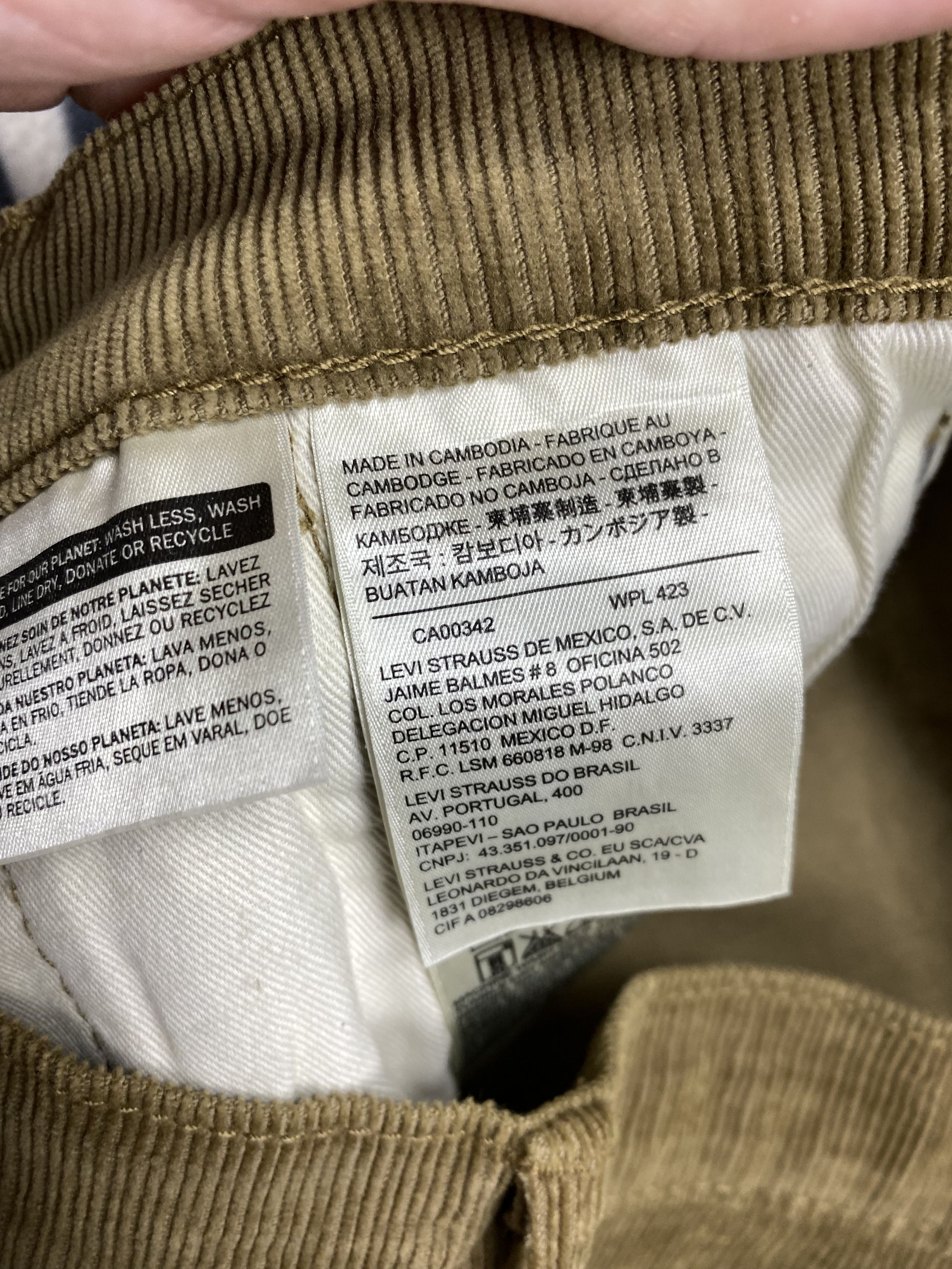 Levi's Levi's Vintage Mens Corduroy Denim Pants Y2K Jeans Size US 32 / EU 48 - 7 Thumbnail