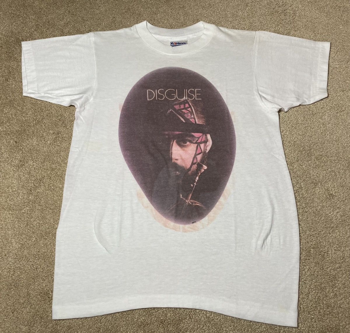 Hanes 1984 Chuck Mangione Disguise 80s Small Album Jazz Pop Music Size US S / EU 44-46 / 1 - 2 Thumbnail