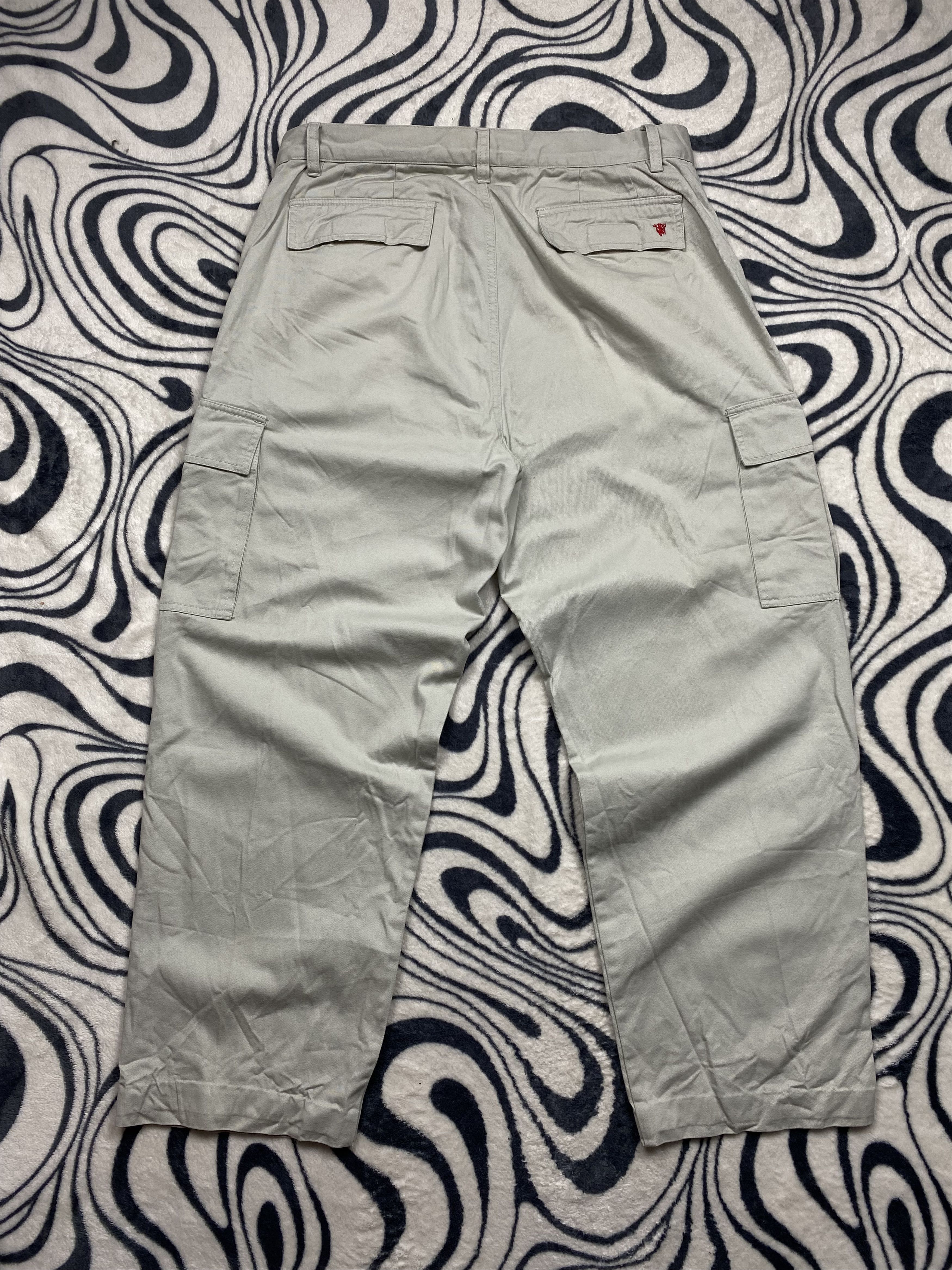 20471120 Manchester United Vintage Mens Cargo Pants Y2K Size US 36 / EU 52 - 8 Thumbnail