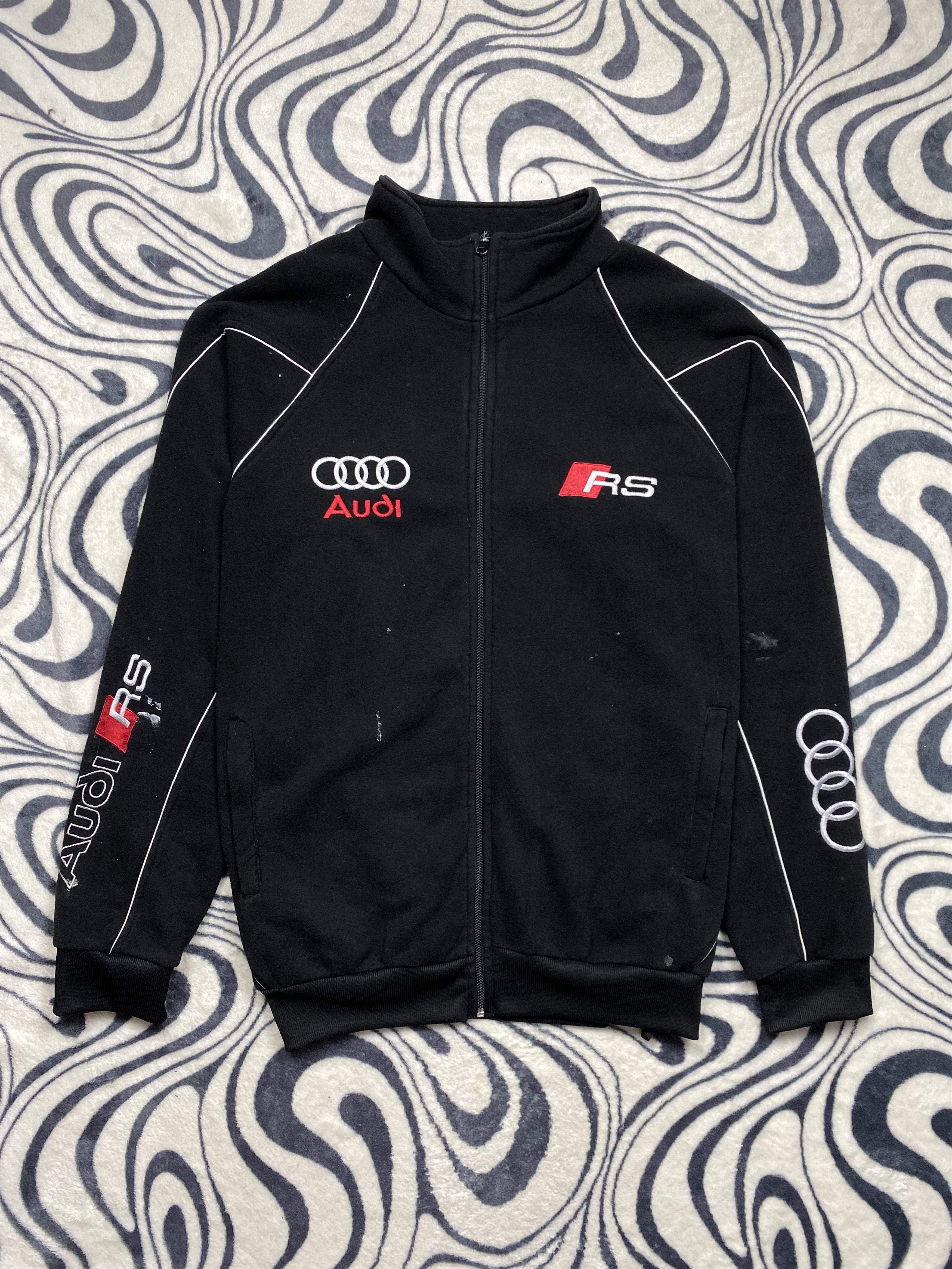 HOT Fleece Jacket Audi Rs Jacket Audi RS Vintage Distressed