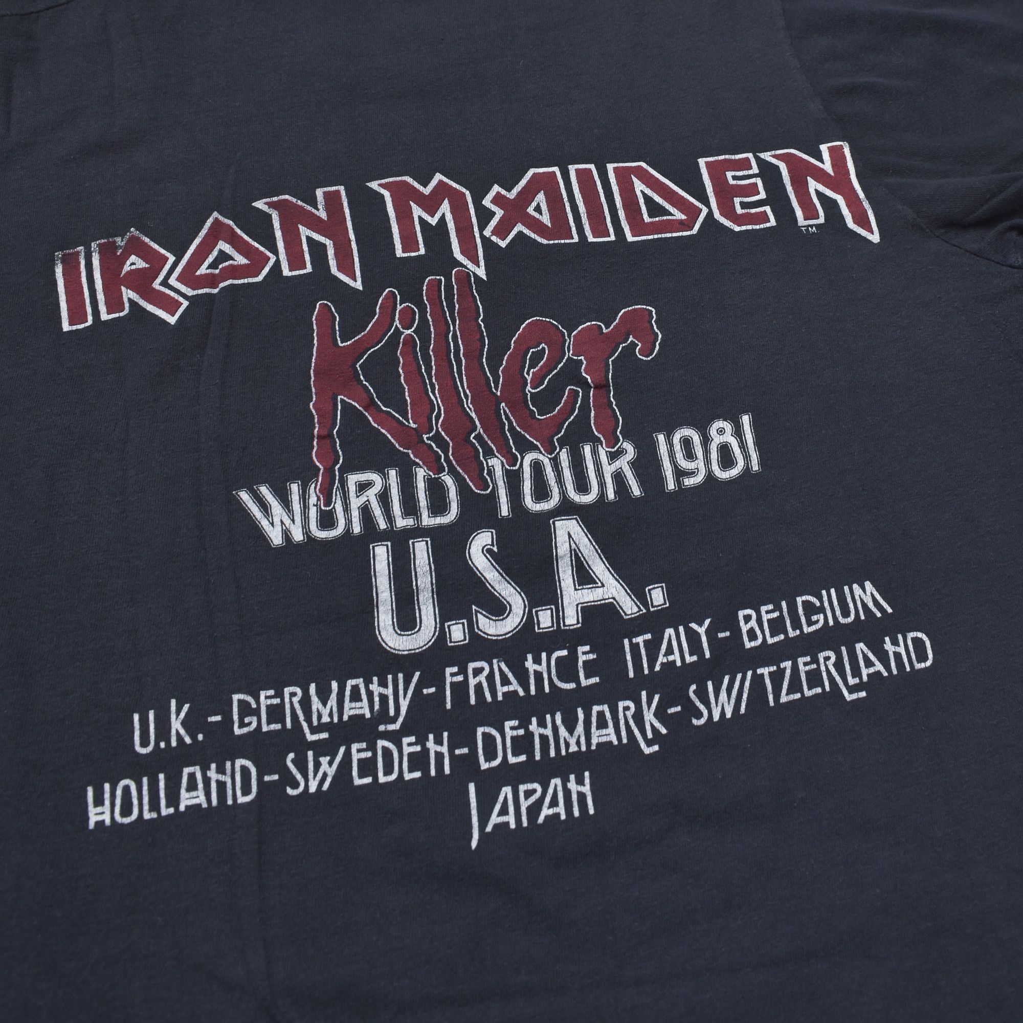 Band Tees *RARE* IRON MAIDEN 1981 KILLERS T-SHIRT SIZE M Size US M / EU 48-50 / 2 - 5 Thumbnail
