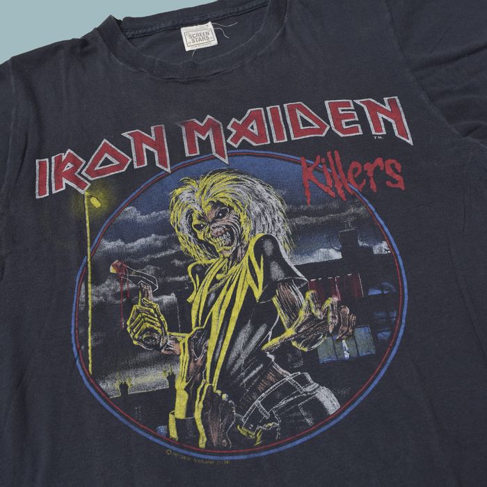 Iron Maiden *RARE* IRON MAIDEN 1981 KILLERS T-SHIRT SIZE M | Grailed