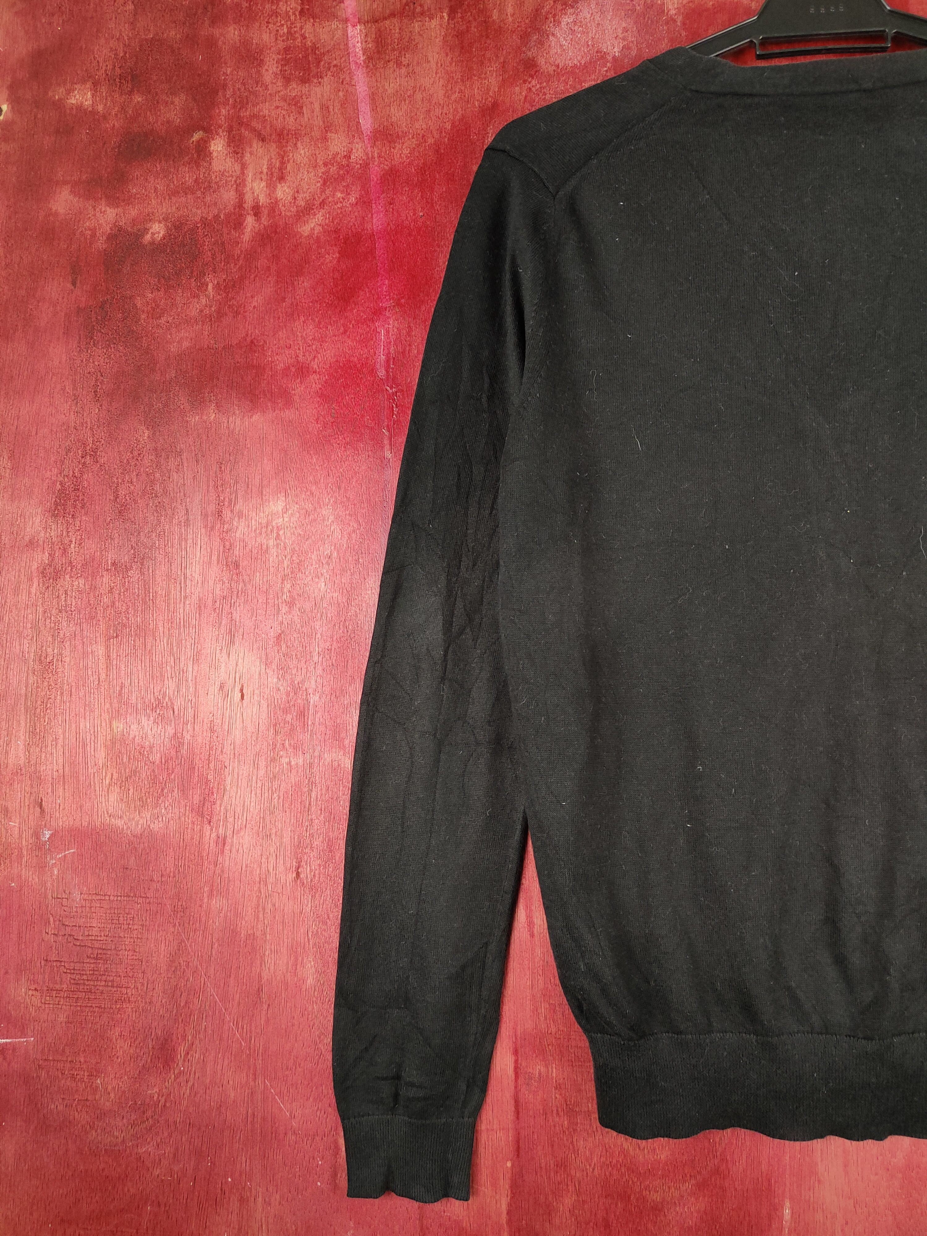 Japanese Brand × Uniqlo Uniqlo japan vintage Black Faded Knitwear Cardigan #S1050 Size M / US 6-8 / IT 42-44 - 8 Thumbnail