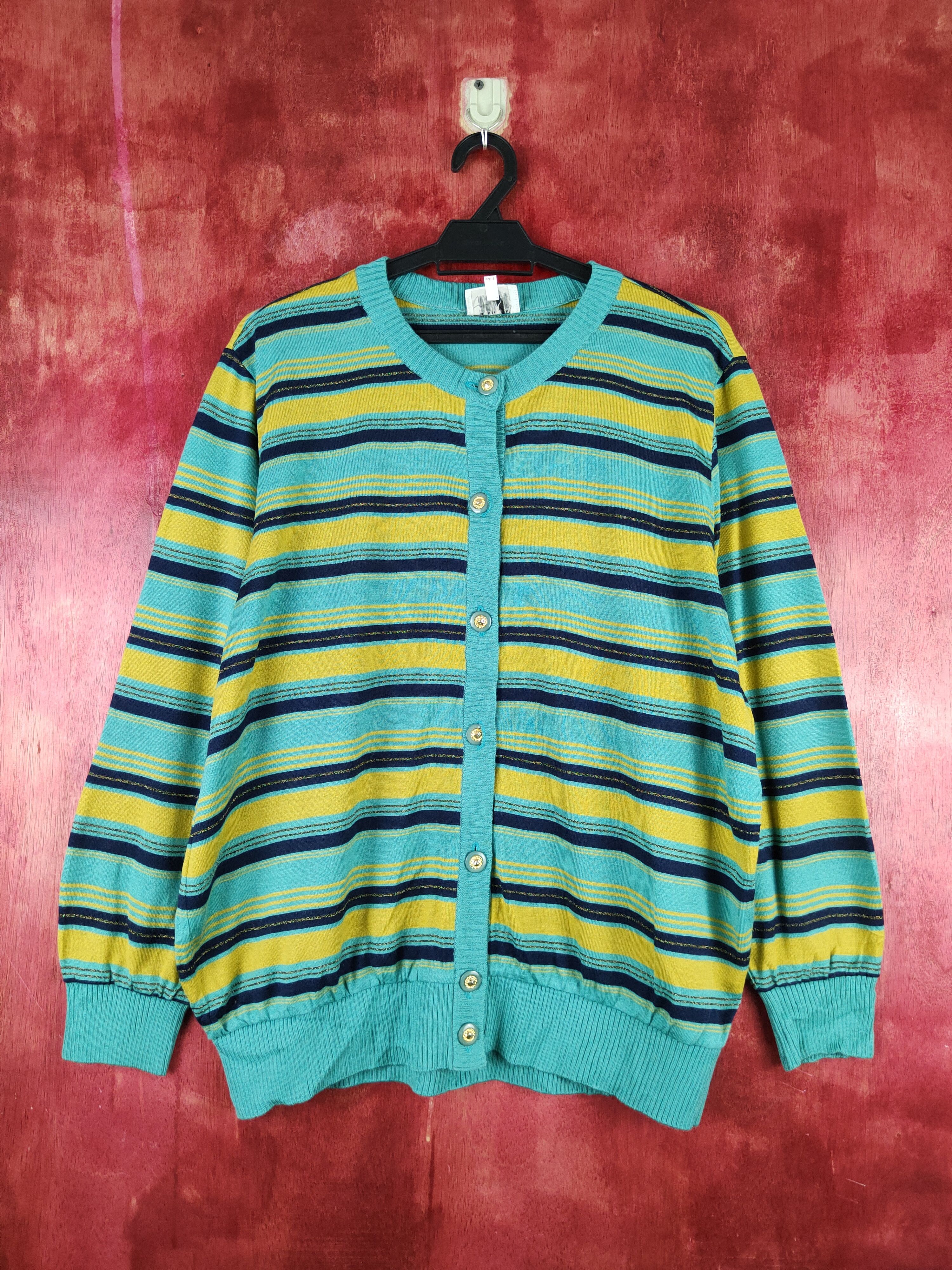 Corso Green Mustard Knitwear Cardigan #S1051