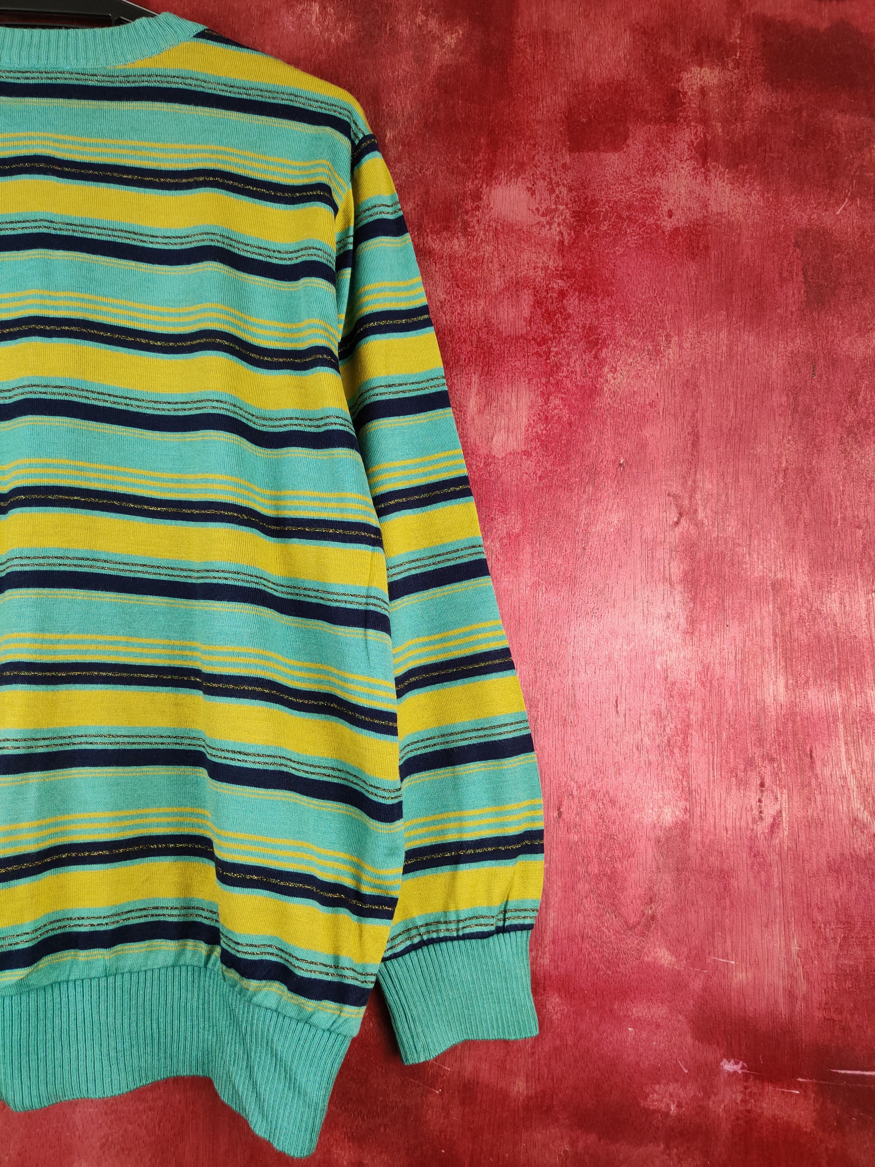 Vintage Corso Green Mustard Knitwear Cardigan #S1051 Size XL / US 12-14 / IT 48-50 - 10 Thumbnail