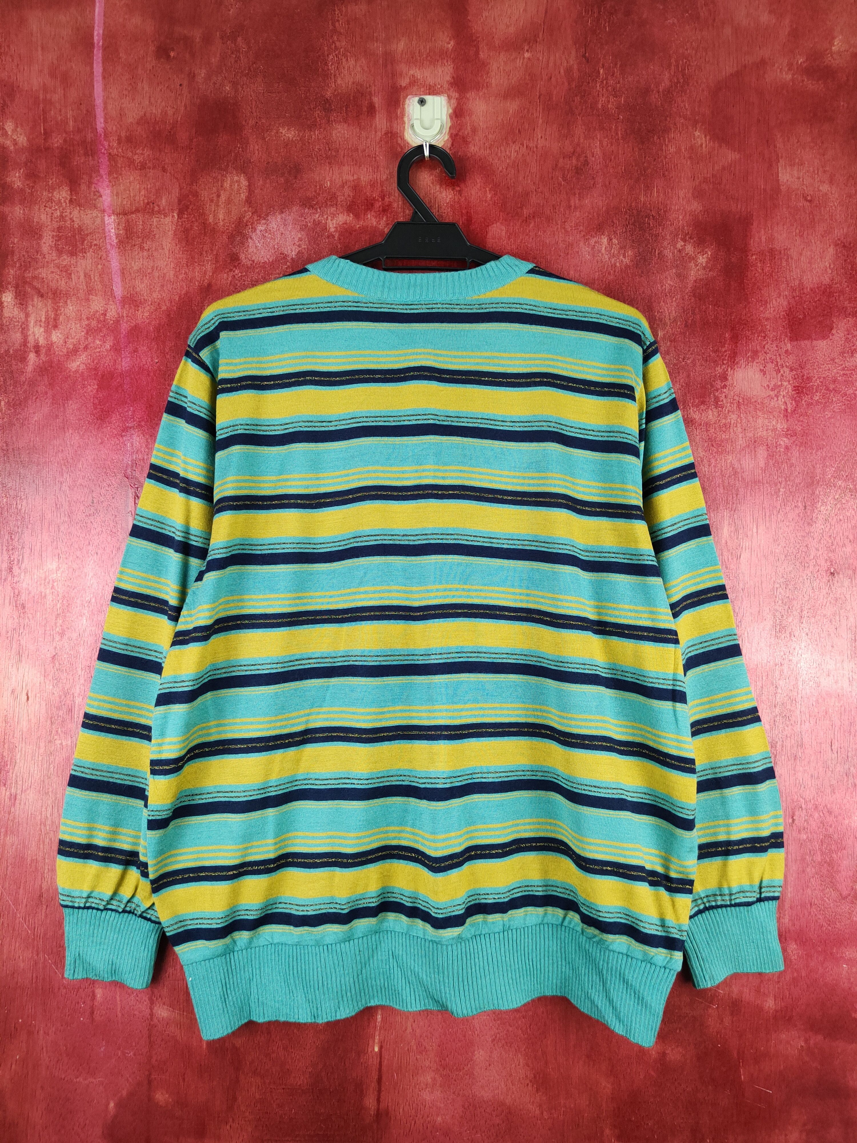 Vintage Corso Green Mustard Knitwear Cardigan #S1051 Size XL / US 12-14 / IT 48-50 - 6 Thumbnail