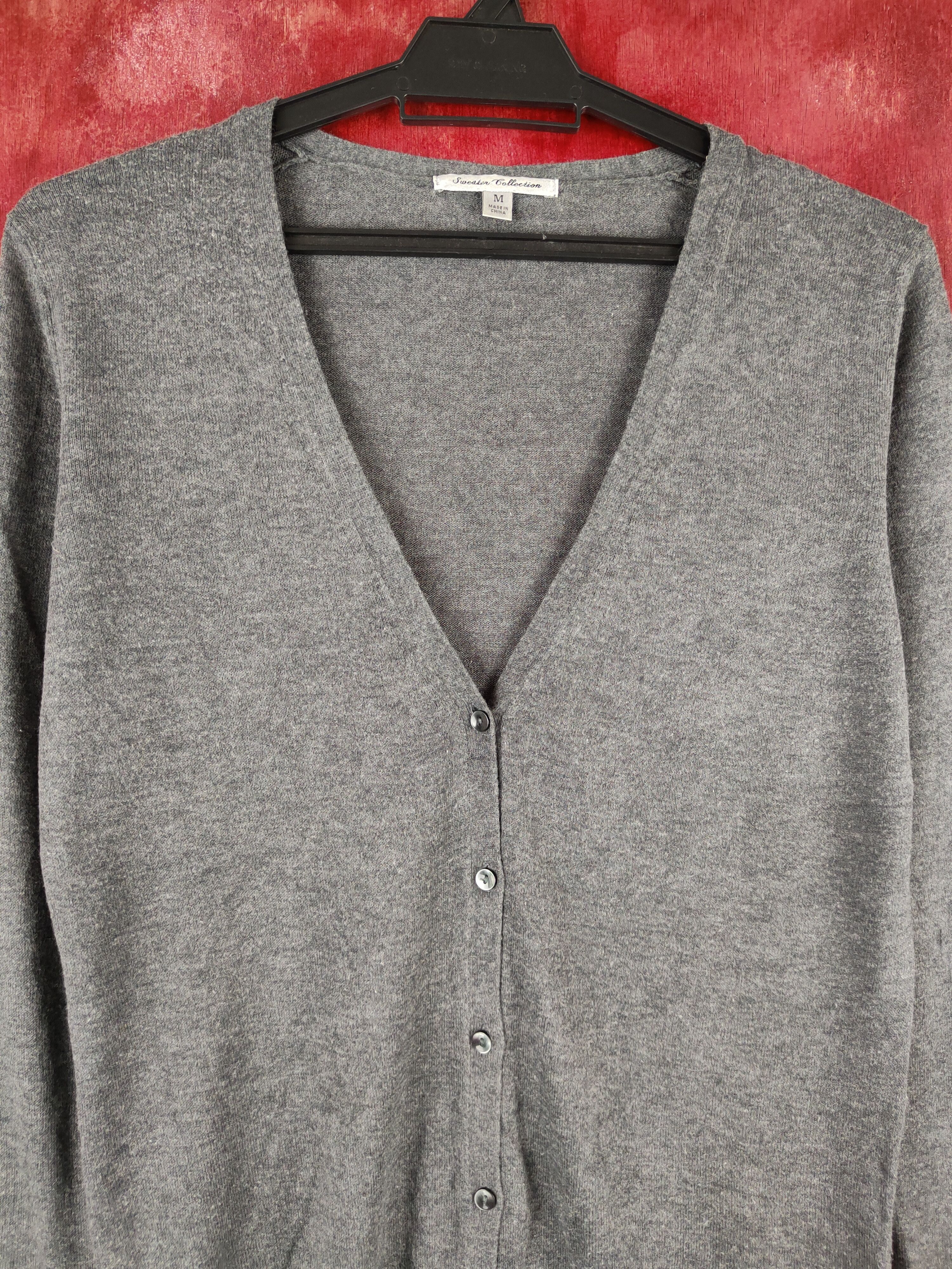 Japanese Brand × Uniqlo Uniqlo Dark Gray Knitwear Cardigan #S1052 Size M / US 6-8 / IT 42-44 - 2 Thumbnail