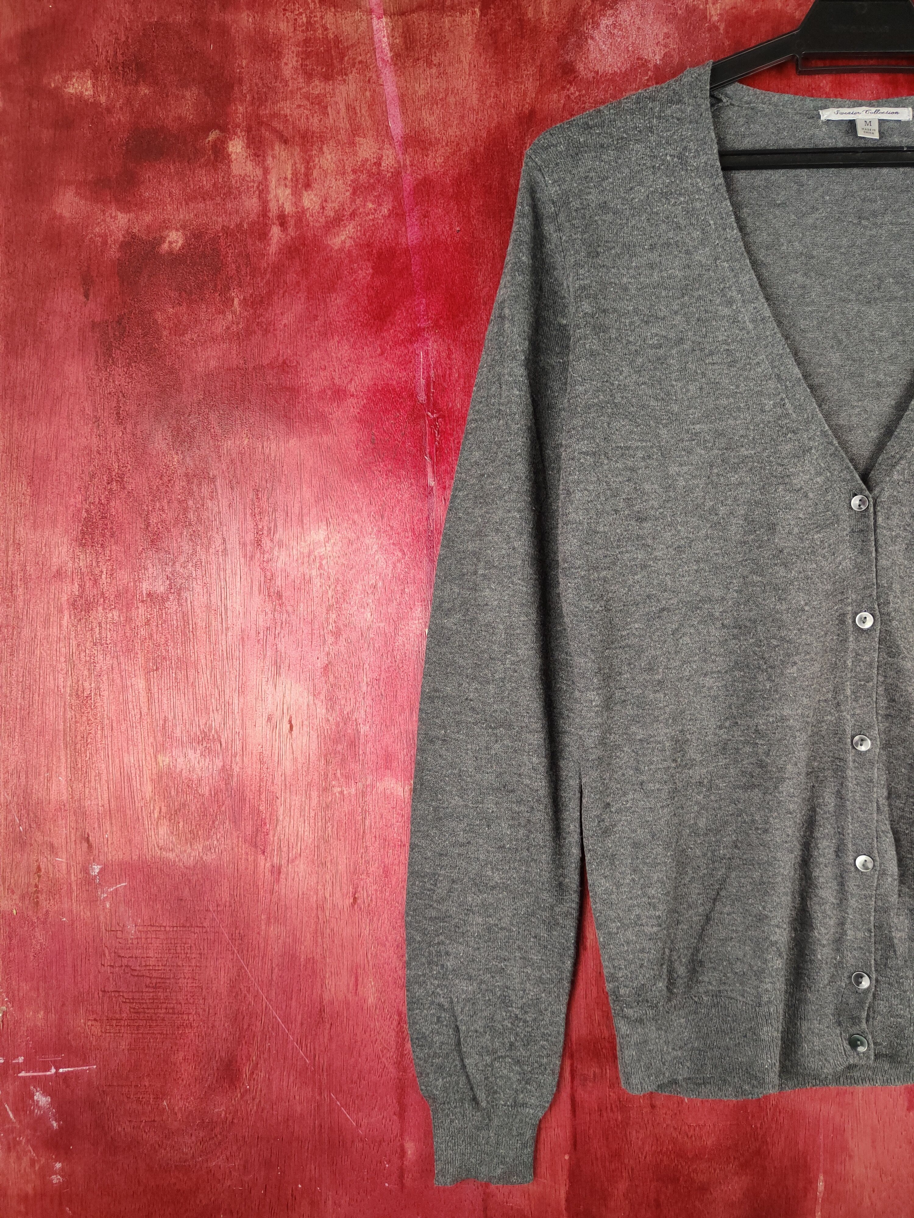 Japanese Brand × Uniqlo Uniqlo Dark Gray Knitwear Cardigan #S1052 Size M / US 6-8 / IT 42-44 - 3 Thumbnail