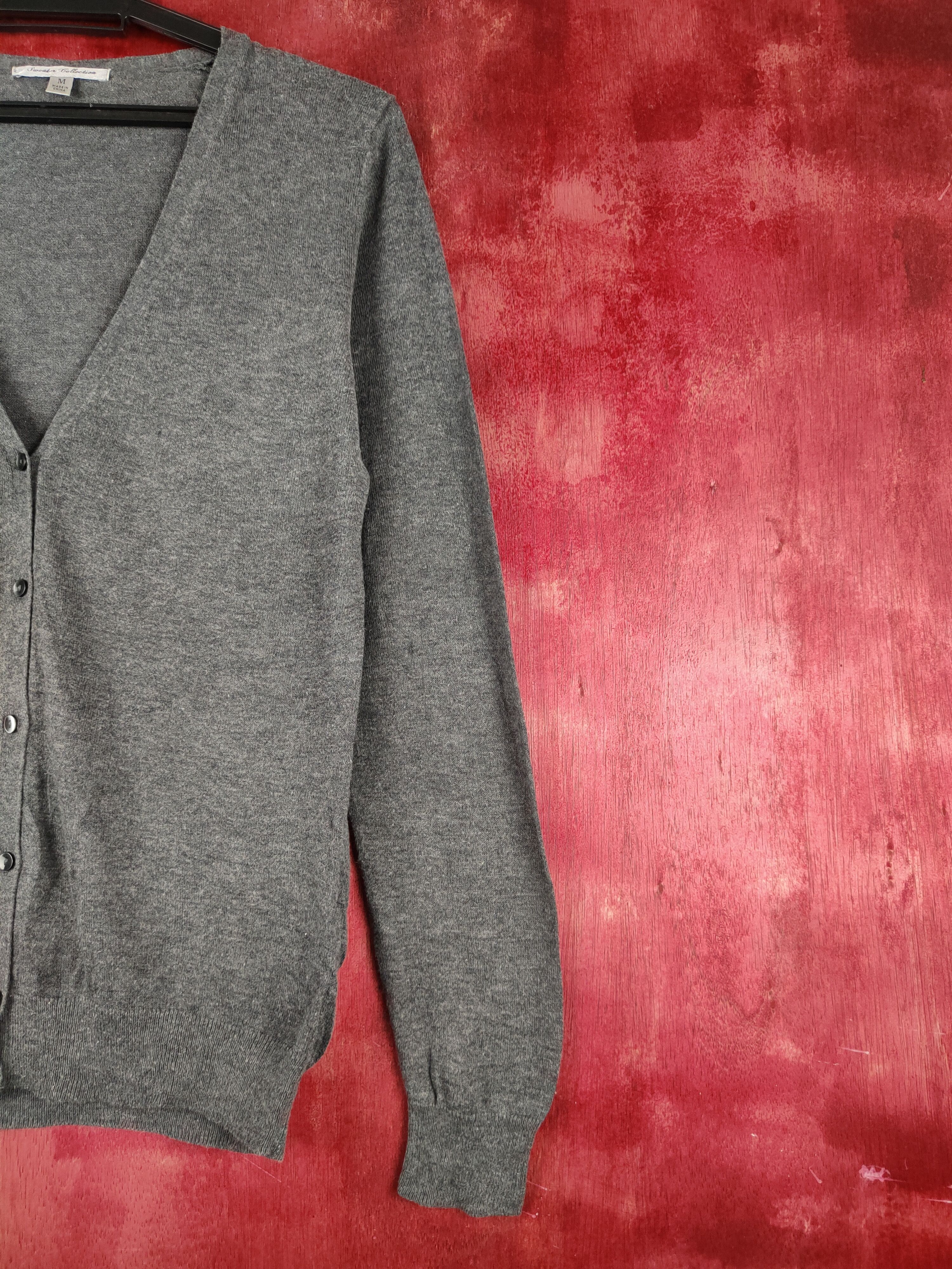 Japanese Brand × Uniqlo Uniqlo Dark Gray Knitwear Cardigan #S1052 Size M / US 6-8 / IT 42-44 - 5 Thumbnail