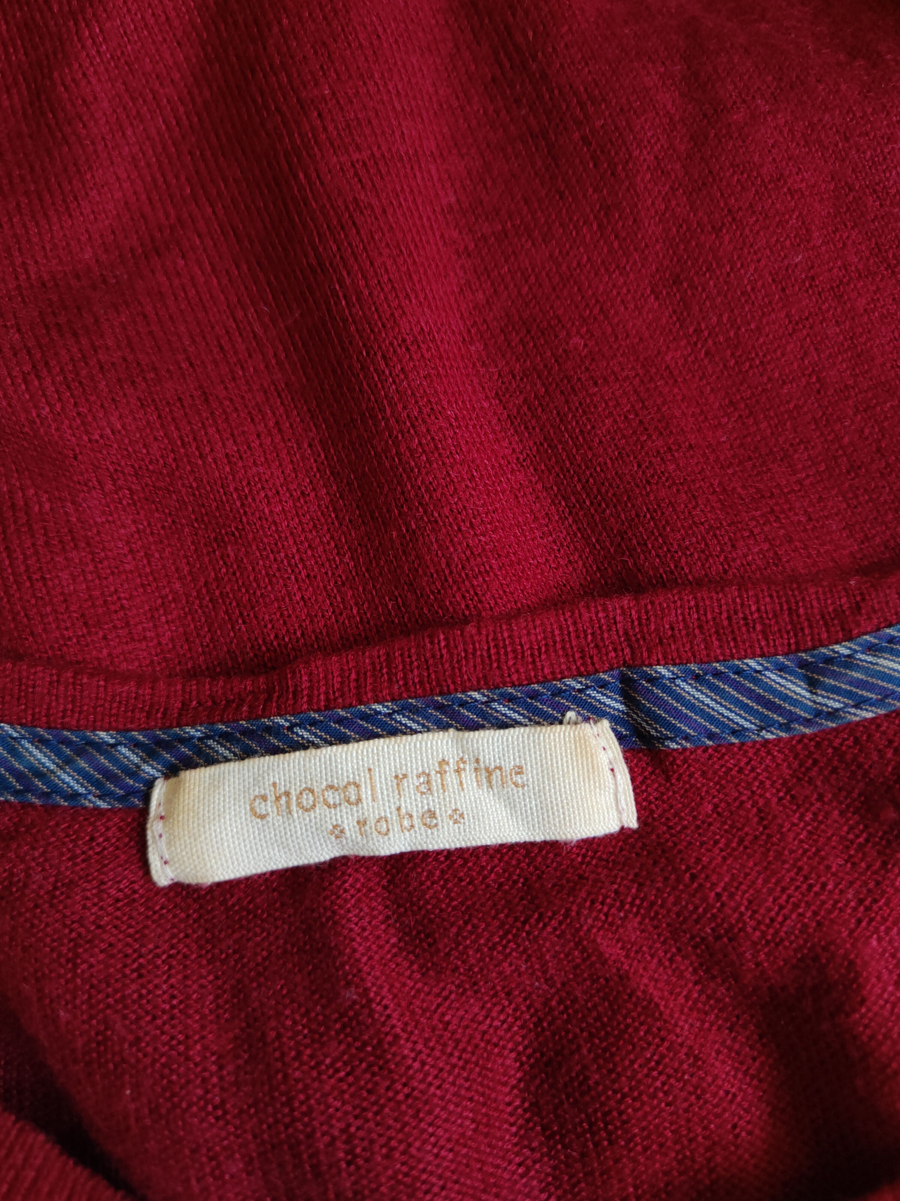 Japanese Brand Chocol Raffine Robe Cherry Red Knitwear Cardigan #S1053 Size M / US 6-8 / IT 42-44 - 11 Thumbnail