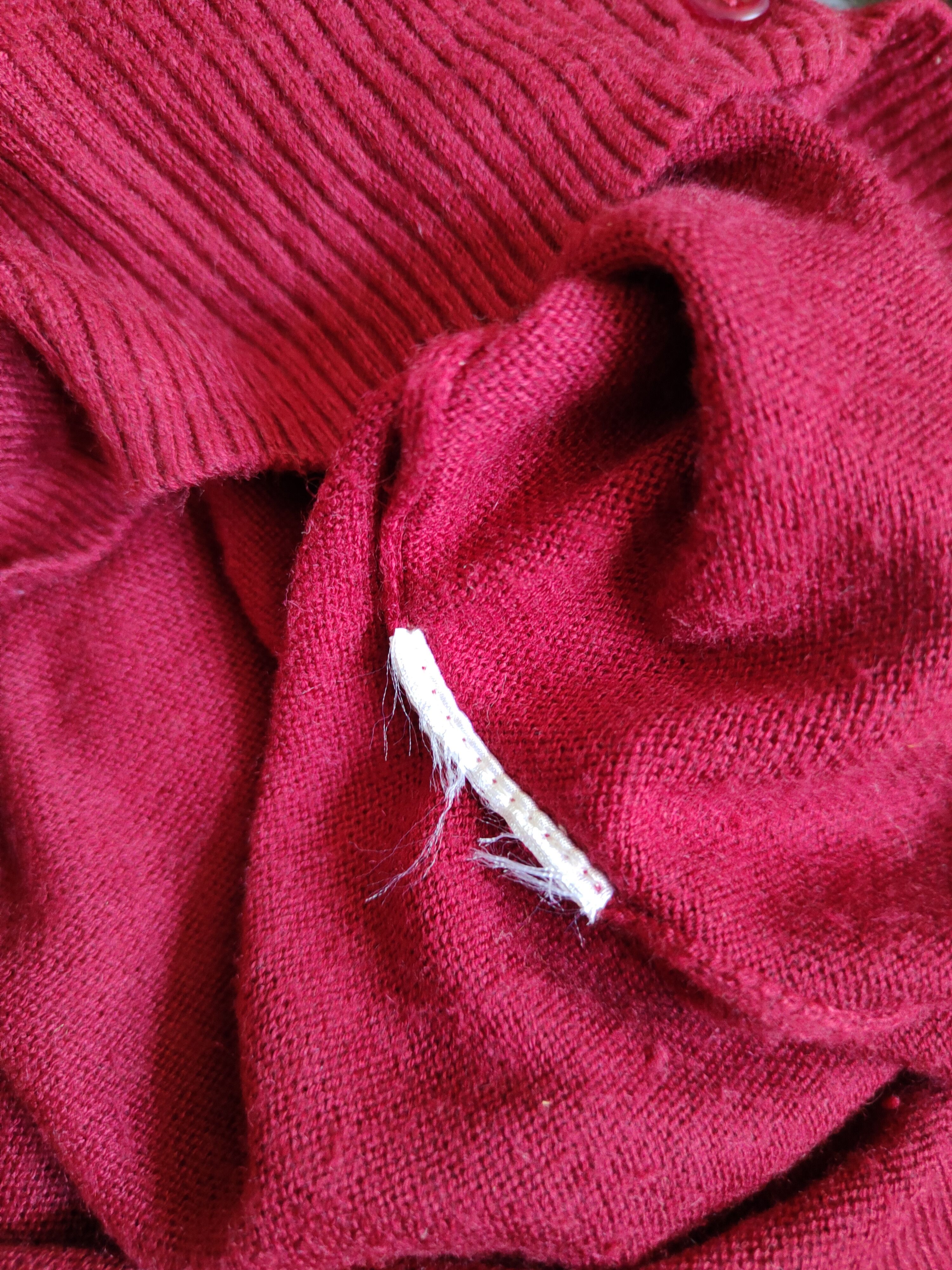 Japanese Brand Chocol Raffine Robe Cherry Red Knitwear Cardigan #S1053 Size M / US 6-8 / IT 42-44 - 10 Thumbnail