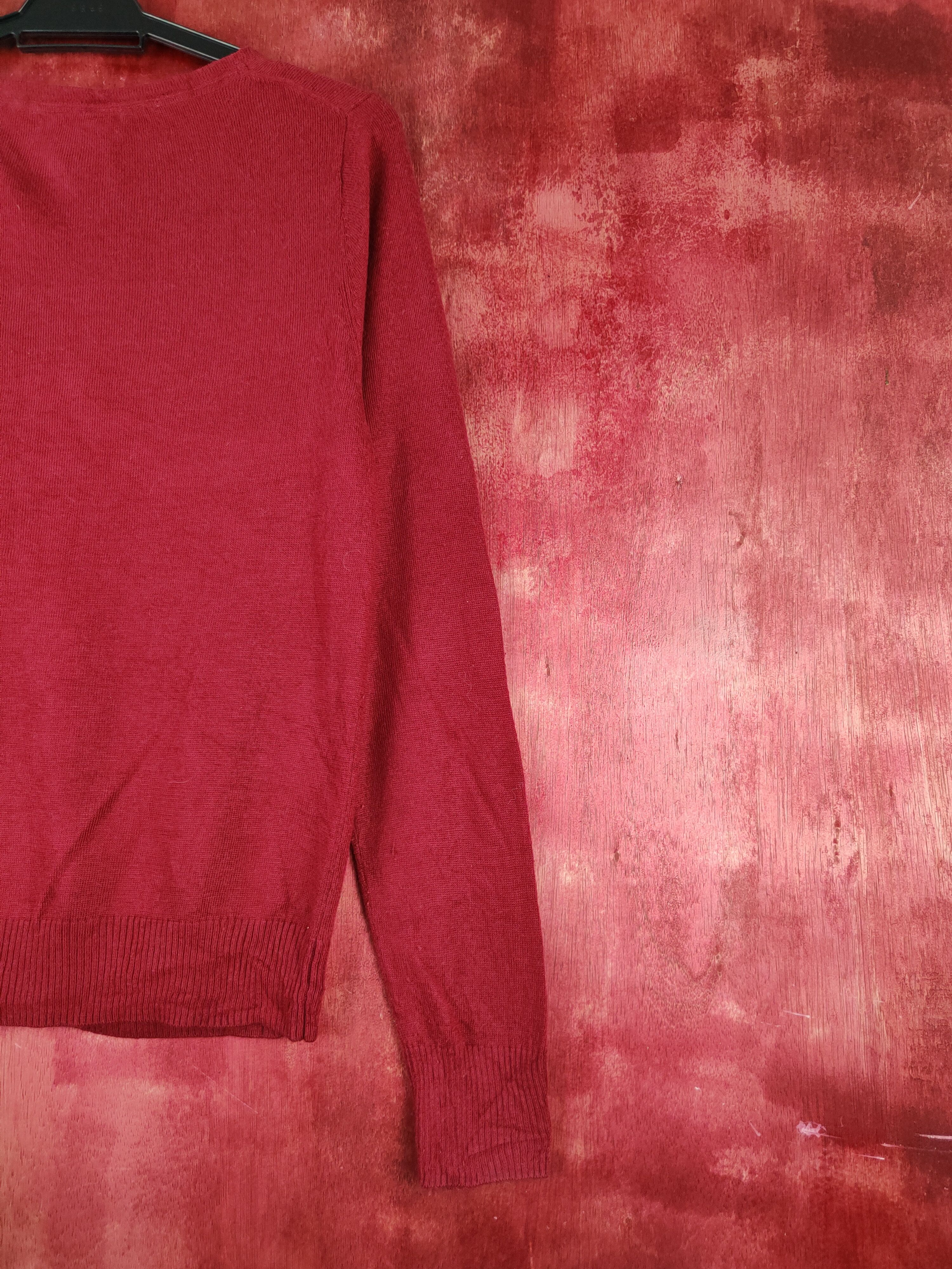 Japanese Brand Chocol Raffine Robe Cherry Red Knitwear Cardigan #S1053 Size M / US 6-8 / IT 42-44 - 9 Thumbnail