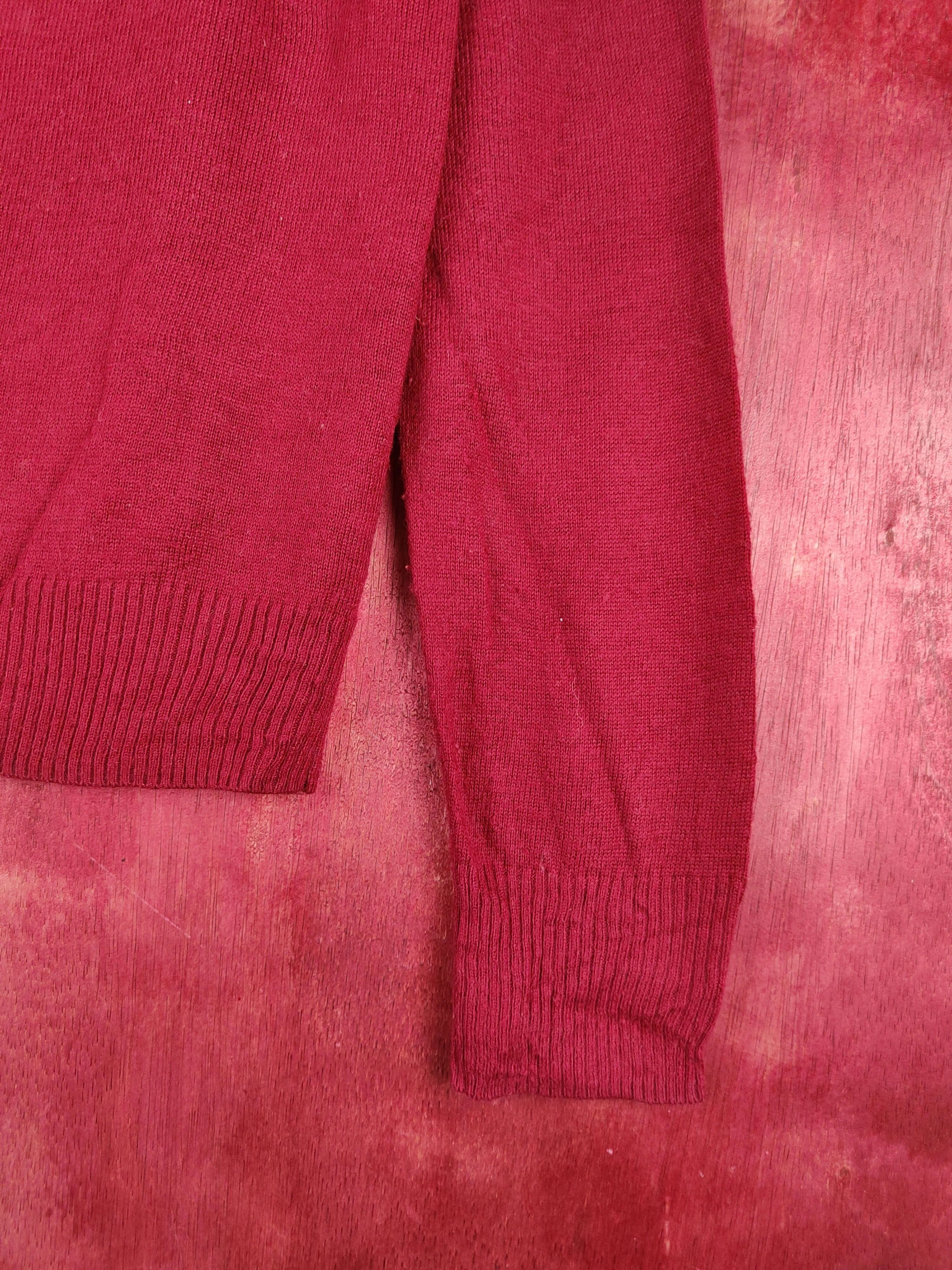 Japanese Brand Chocol Raffine Robe Cherry Red Knitwear Cardigan #S1053 Size M / US 6-8 / IT 42-44 - 6 Thumbnail