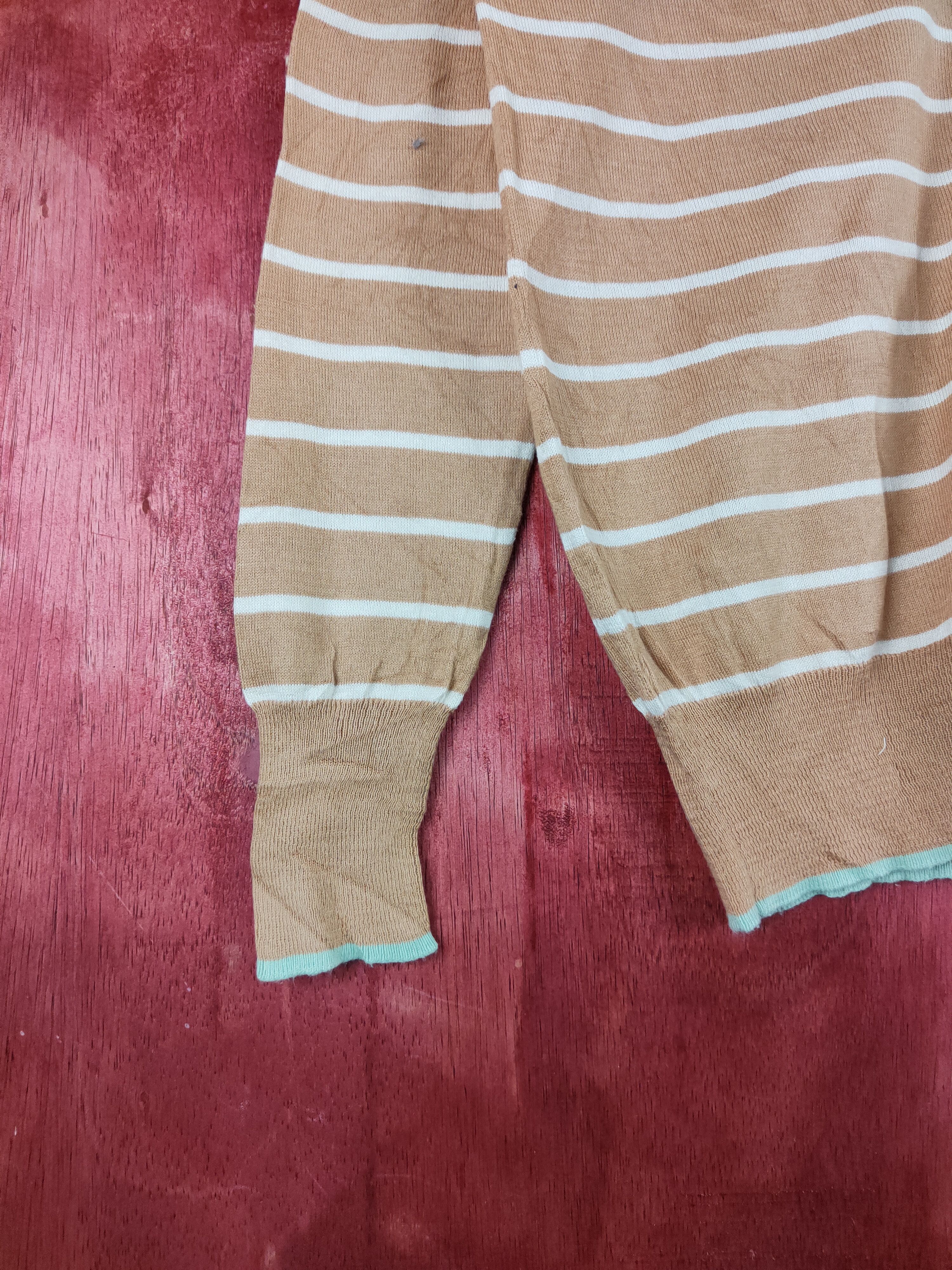 Japanese Brand Ray Beams Brown Knitwear Cardigan #S1054 Size M / US 6-8 / IT 42-44 - 4 Thumbnail