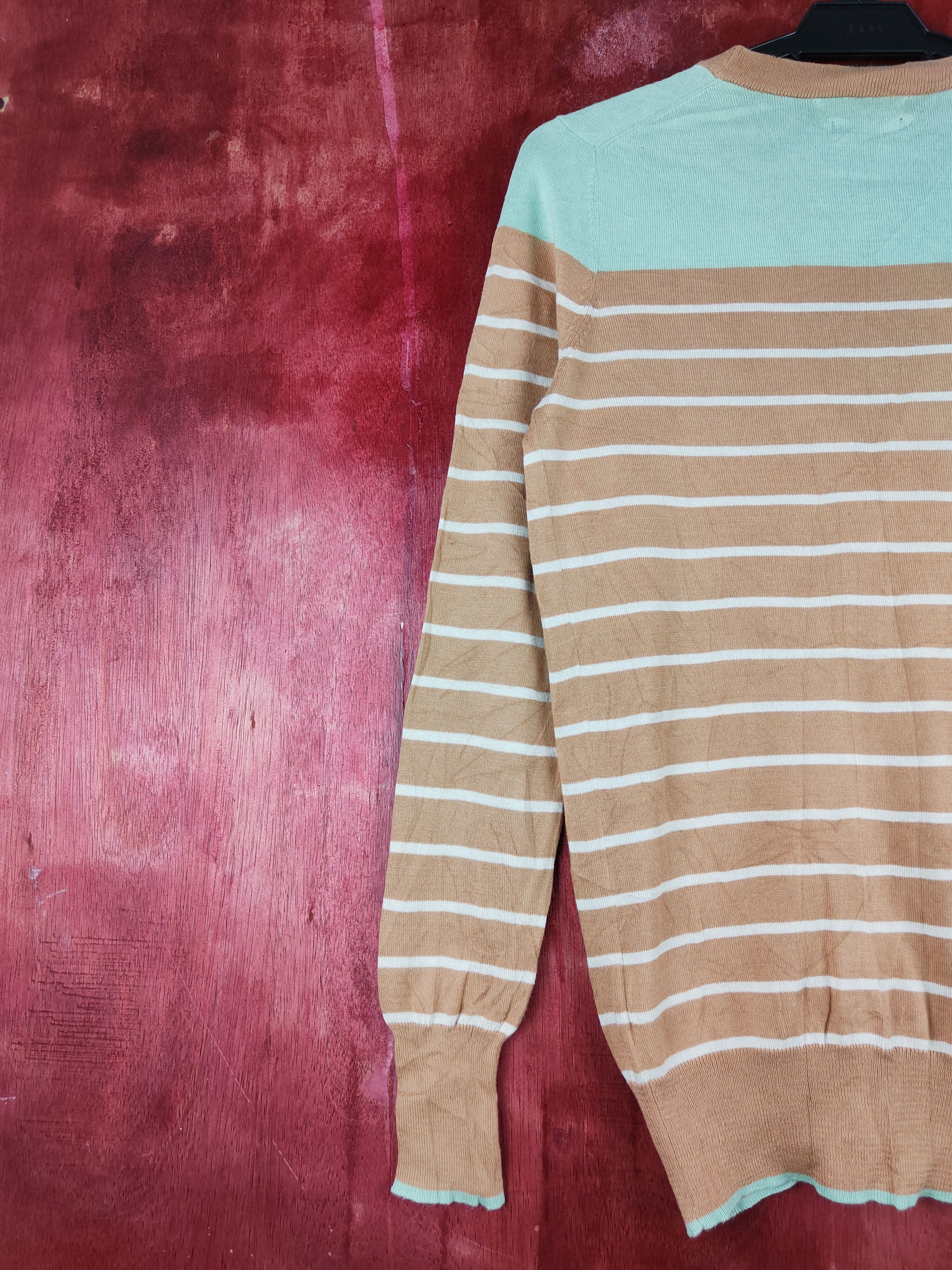 Japanese Brand Ray Beams Brown Knitwear Cardigan #S1054 Size M / US 6-8 / IT 42-44 - 8 Thumbnail