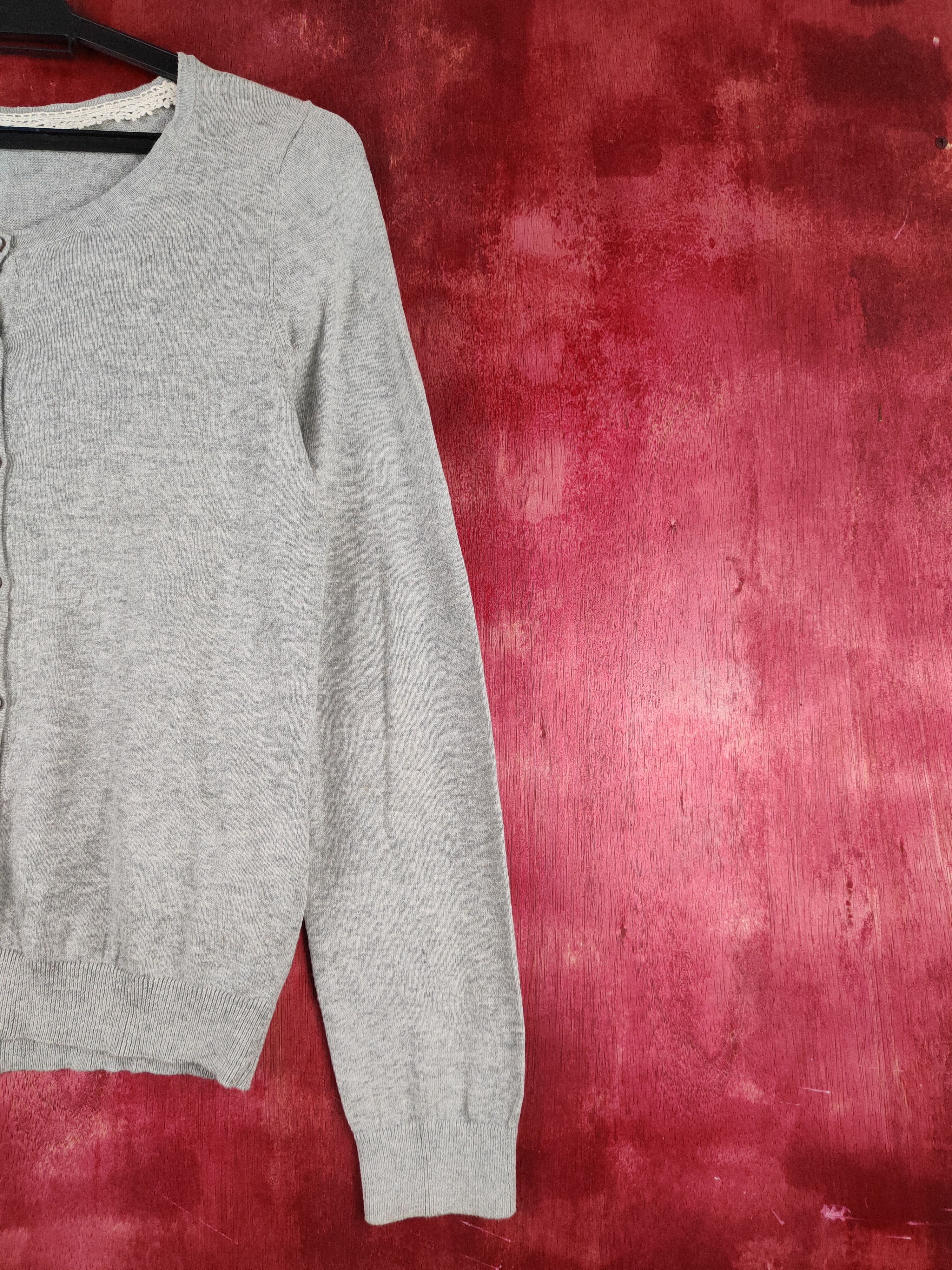 Japanese Brand Earth Music & Ecology Gray Knitwear Cardigan #S1055 Size S / US 4 / IT 40 - 5 Thumbnail