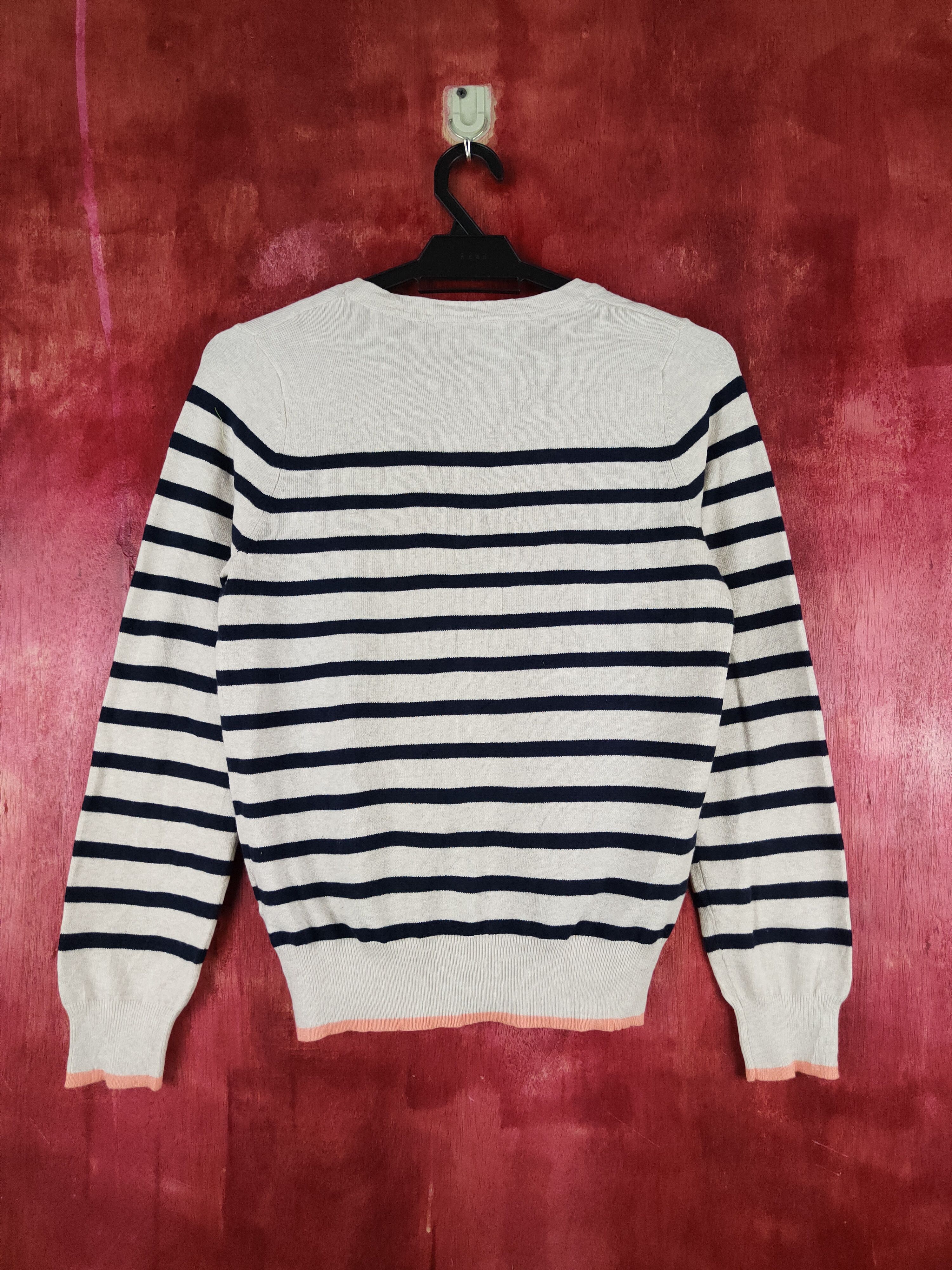 GU GU Navy Cream Stripe Knitwear Cardigan #S1056 Size S / US 4 / IT 40 - 7 Thumbnail