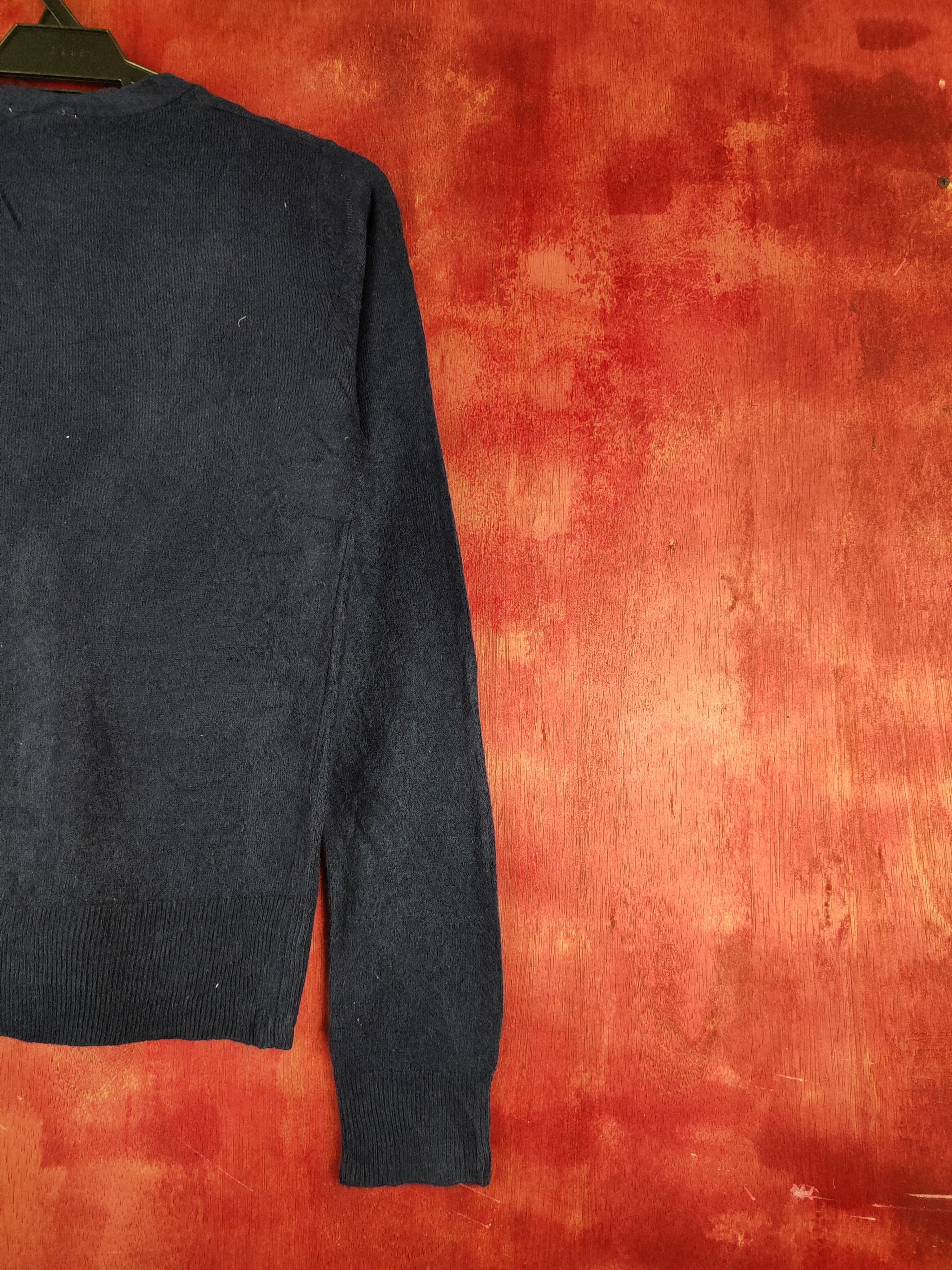 GU GU Navy Knitwear Cardigan vintage #S1057 Size M / US 6-8 / IT 42-44 - 9 Thumbnail