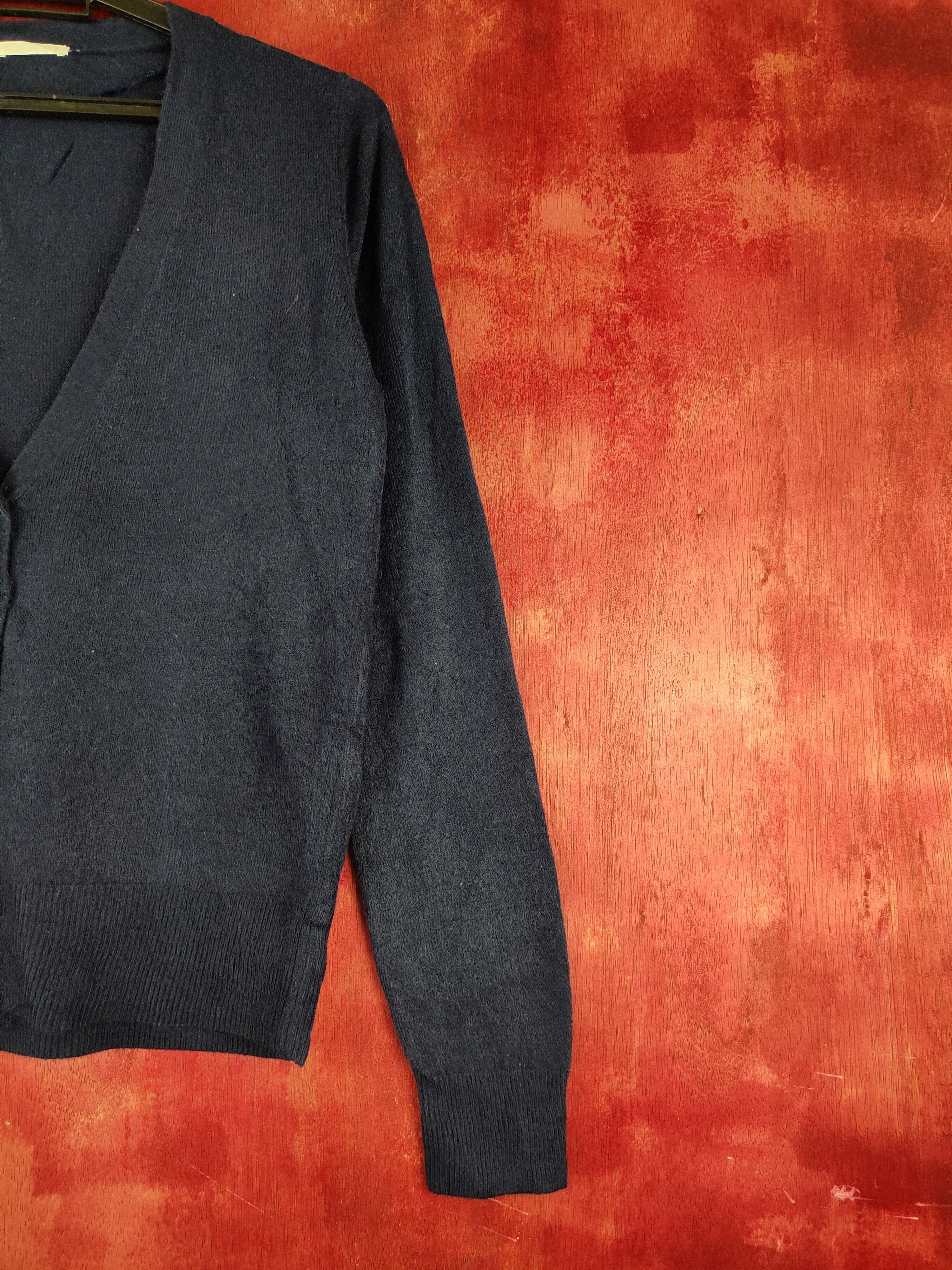 GU GU Navy Knitwear Cardigan vintage #S1057 Size M / US 6-8 / IT 42-44 - 5 Thumbnail