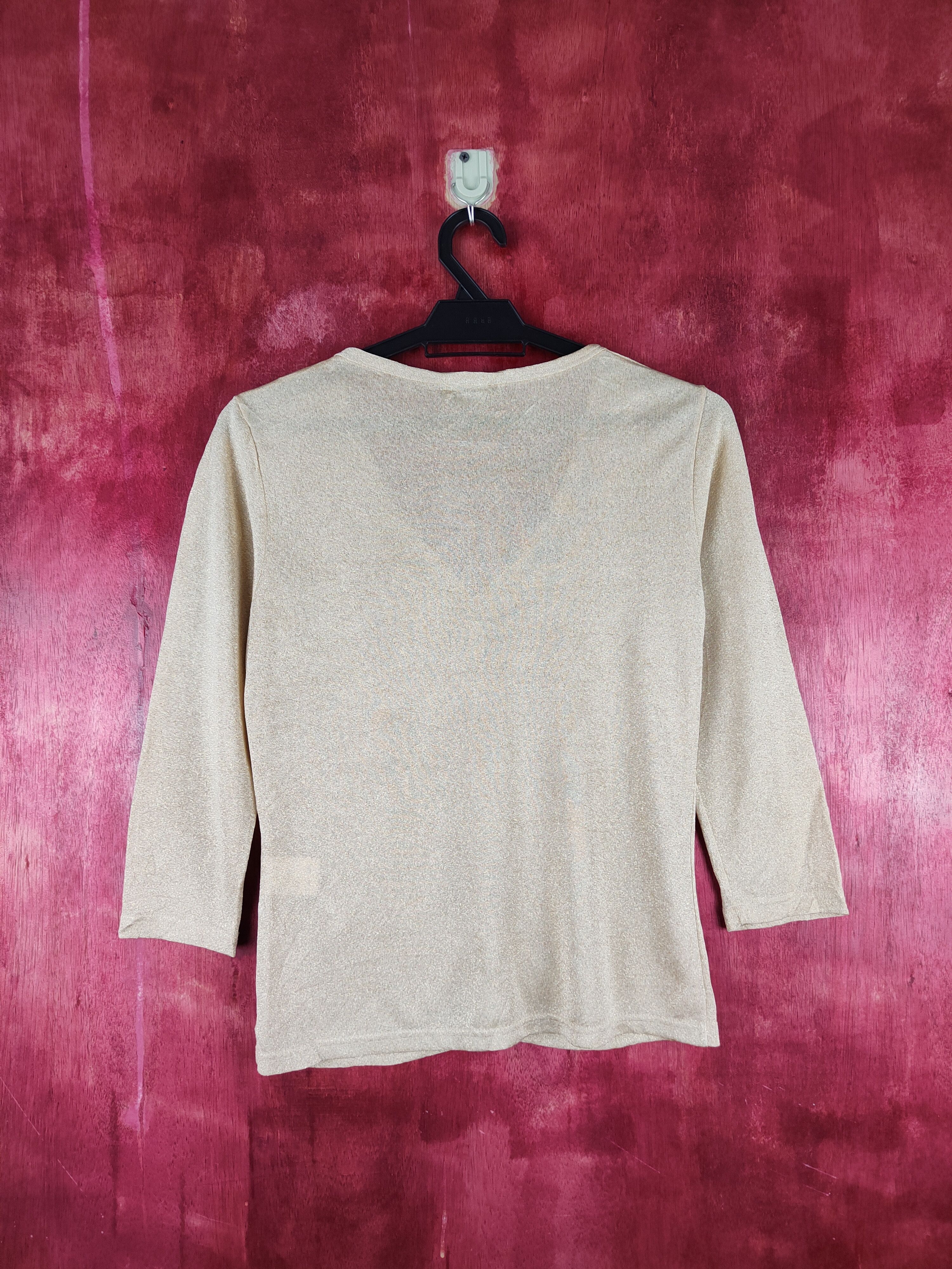 Japanese Brand × Vintage FDG Gold Shining Cardigan #S1059 Size M / US 6-8 / IT 42-44 - 7 Thumbnail